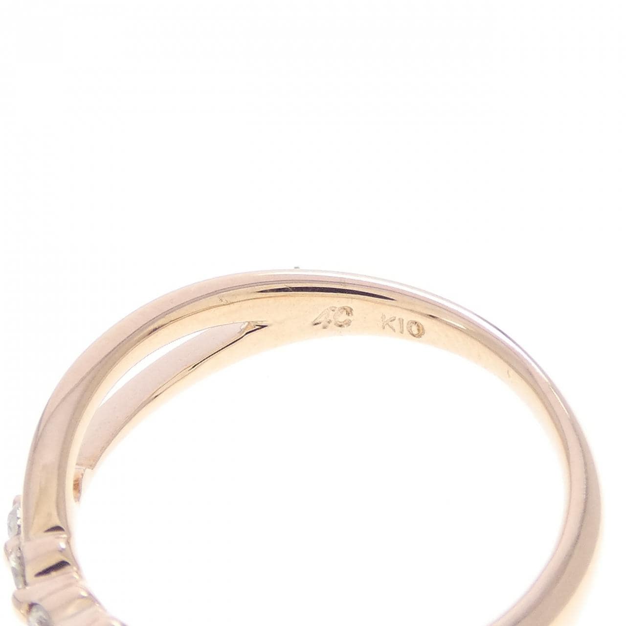 4゜C ダイヤモンド ピンキーリング