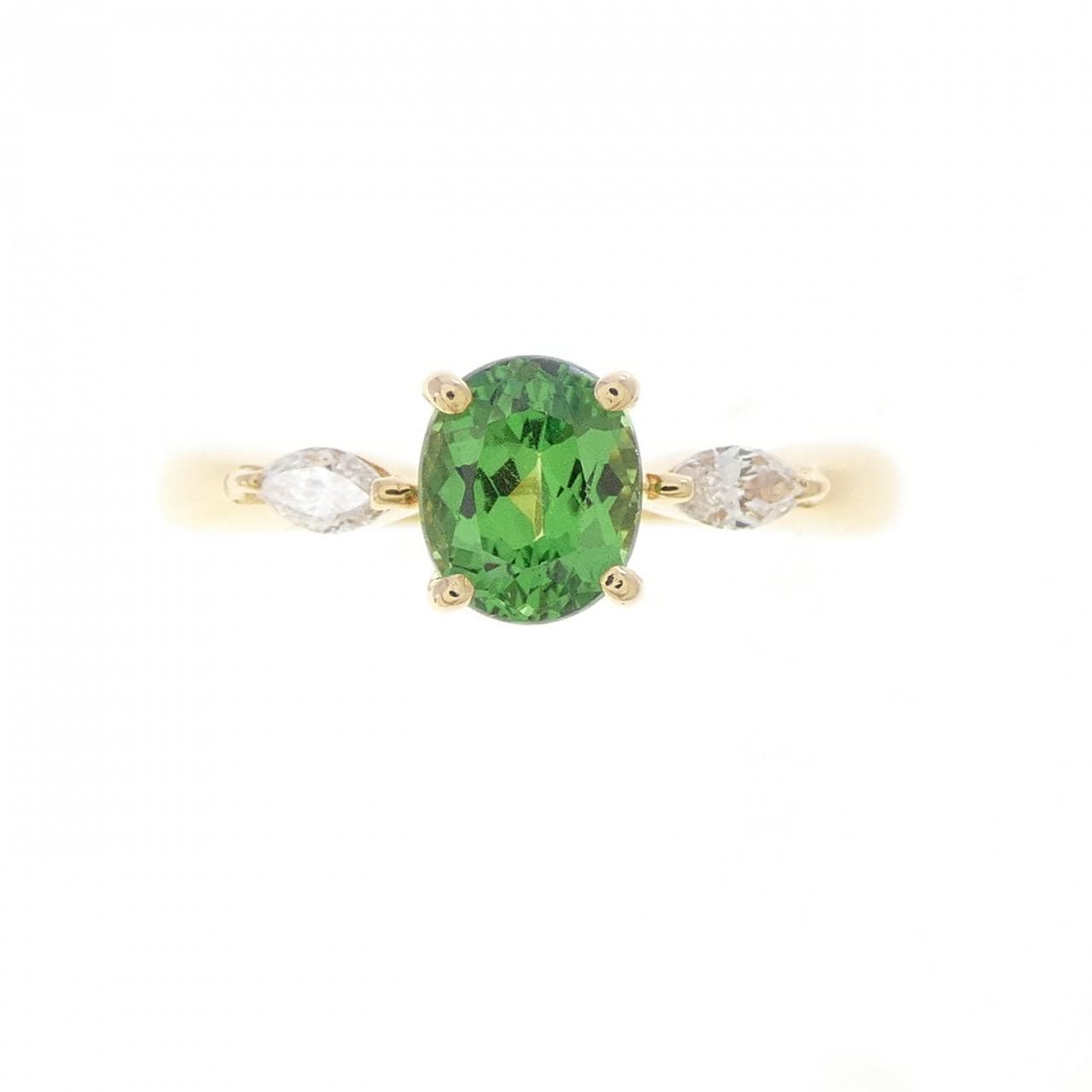 タサキ グリーンガーネット リング 0.78CT