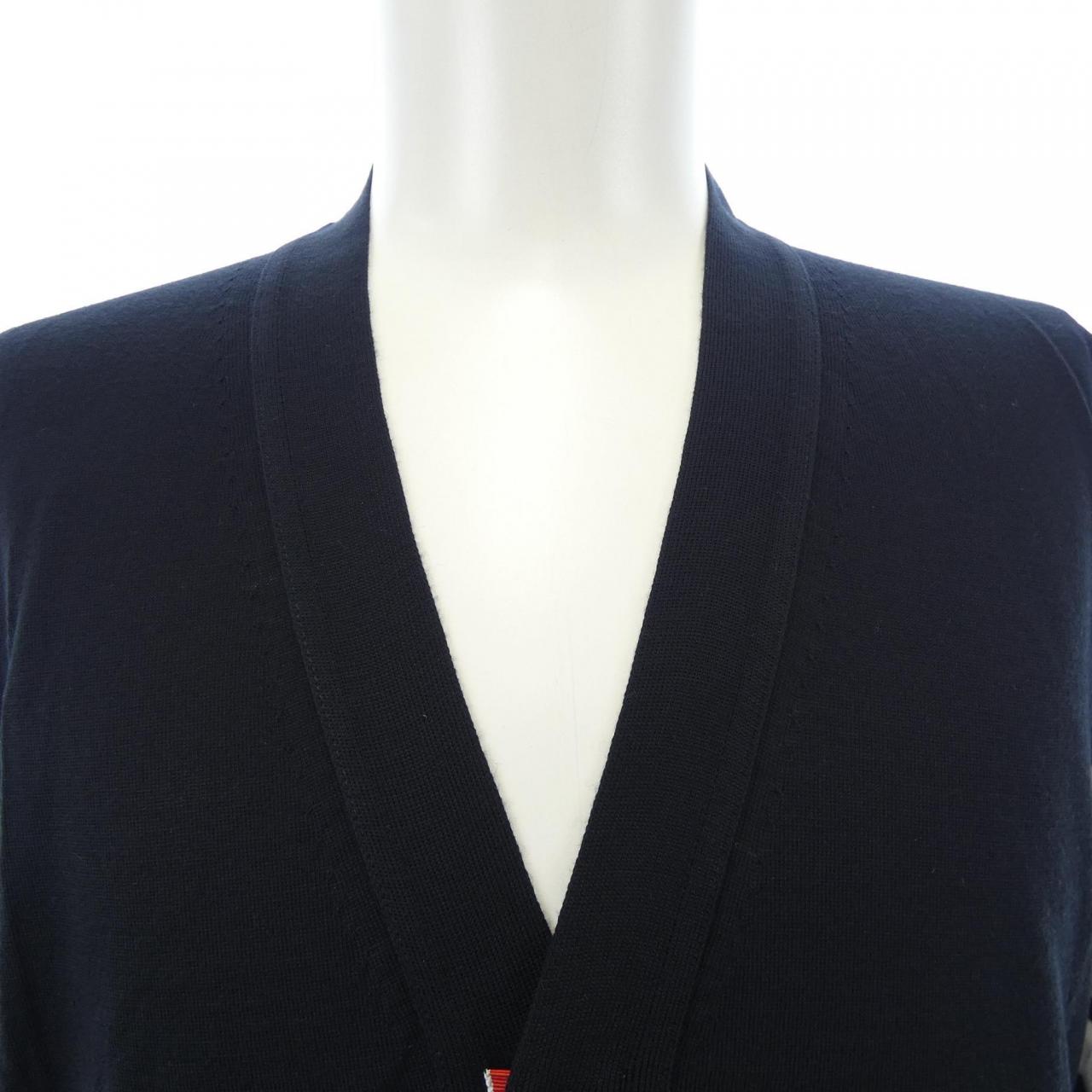 トムブラウン THOM BROWNE ファイレメリノウール 4-BAR リラックスフィットカーディガン MKC002D カーディガン