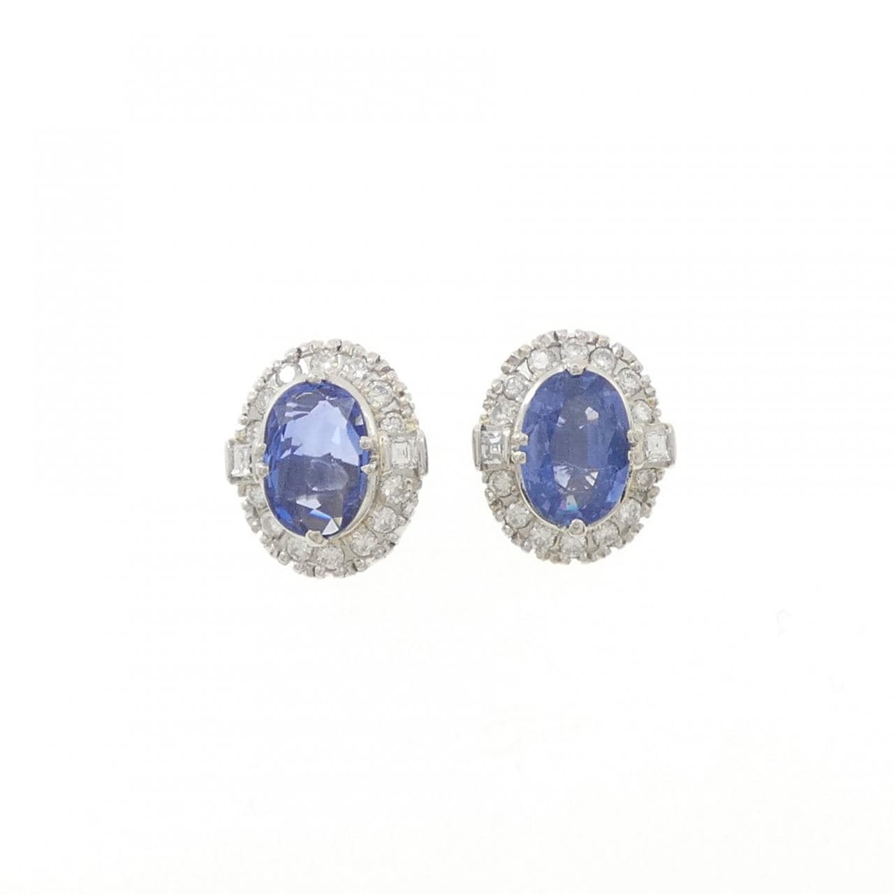PT900 サファイヤ ピアス 4.96CT