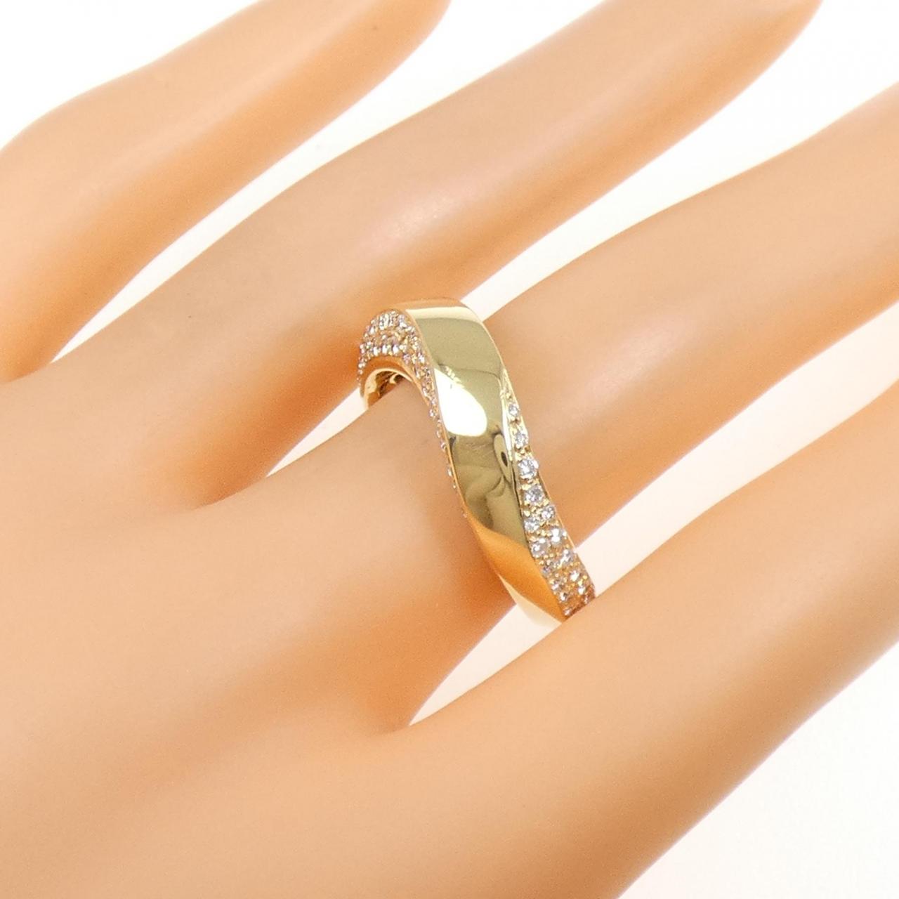 750YG ダイヤモンド リング 0.41CT