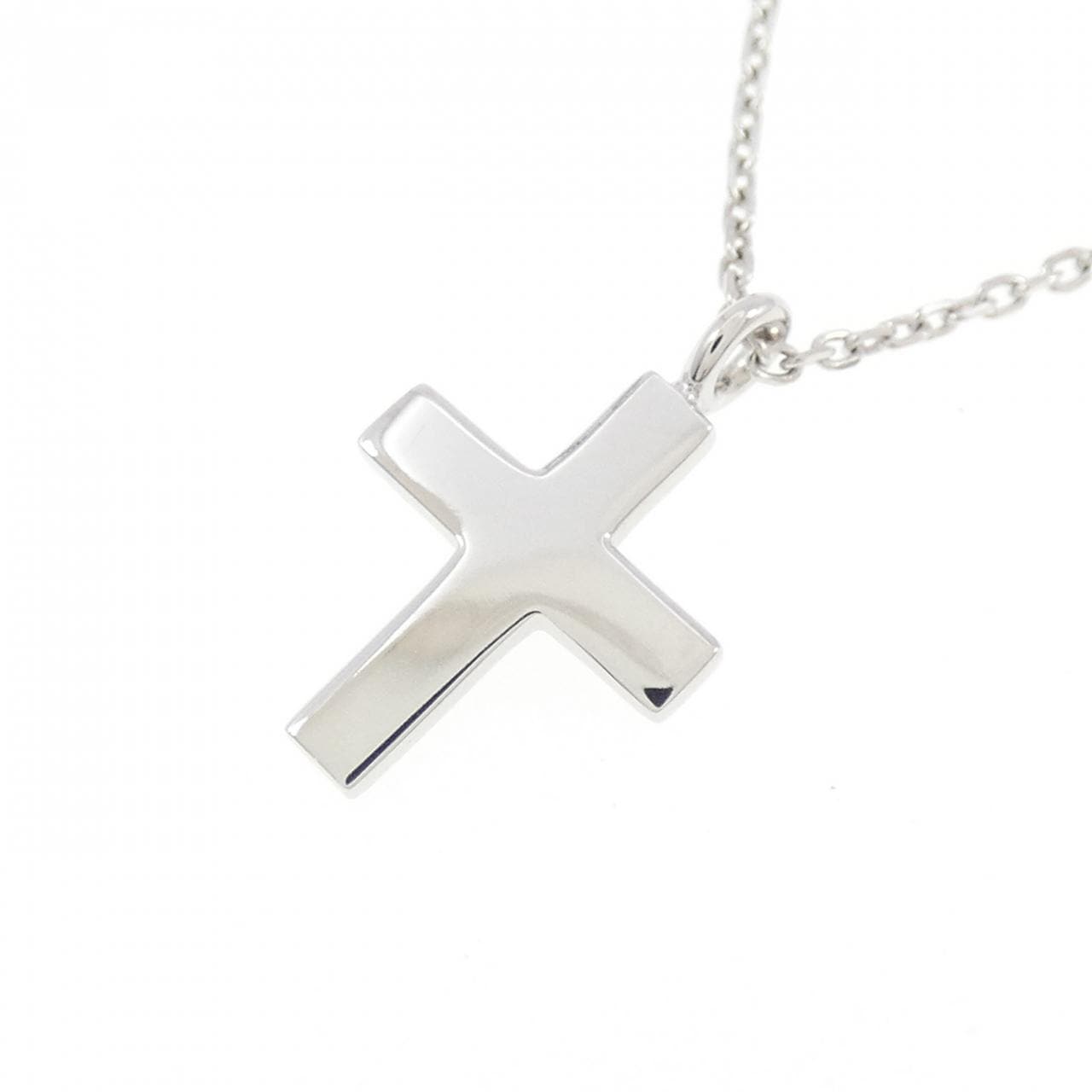 K18WG クロス ネックレス