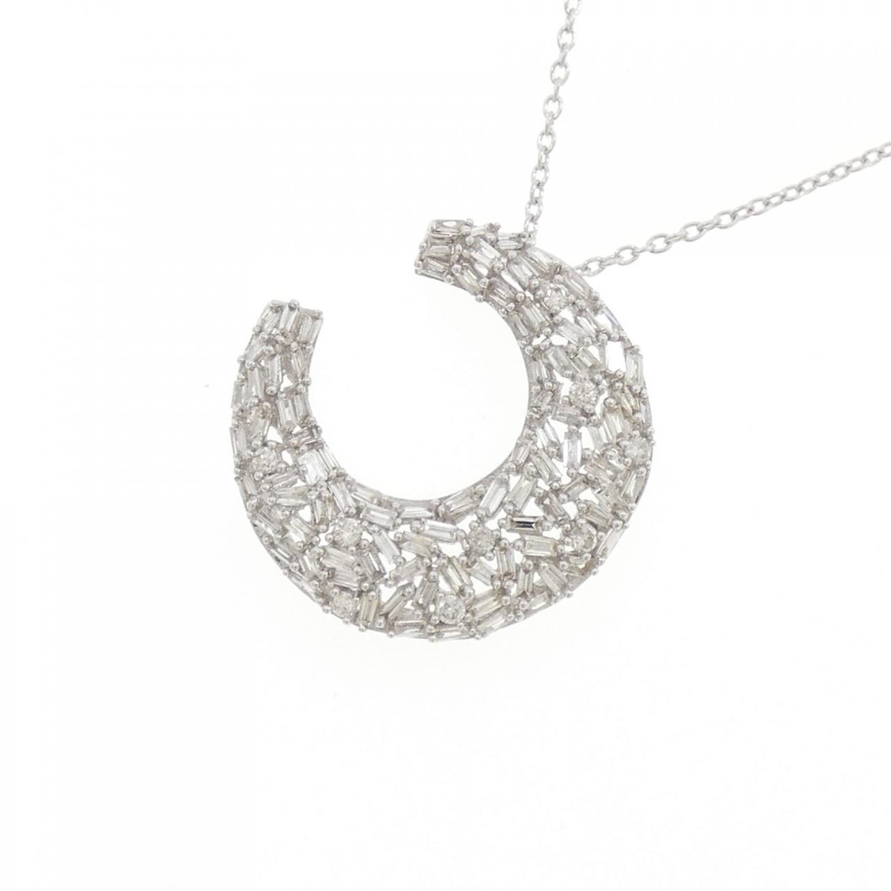 K18WG ダイヤモンド ネックレス 0.50CT