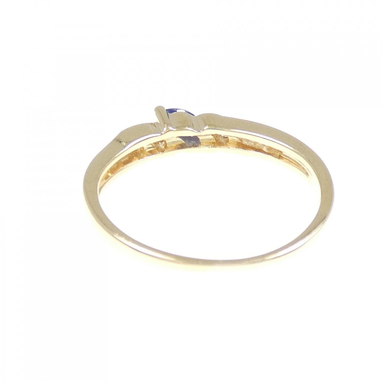 750YG サファイヤ リング 0.15CT