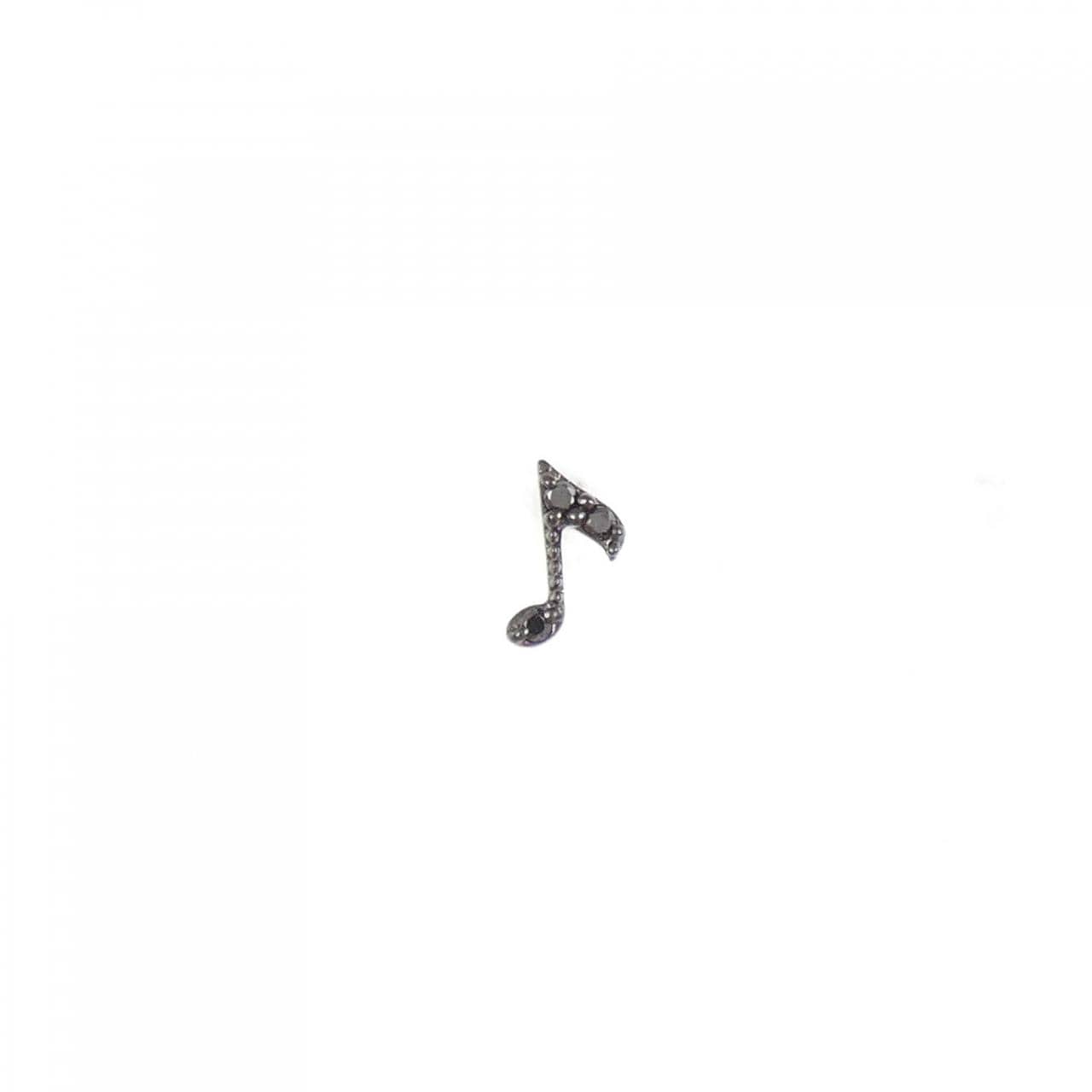 [新品] K18BG/K18钻石耳环单耳0.01CT