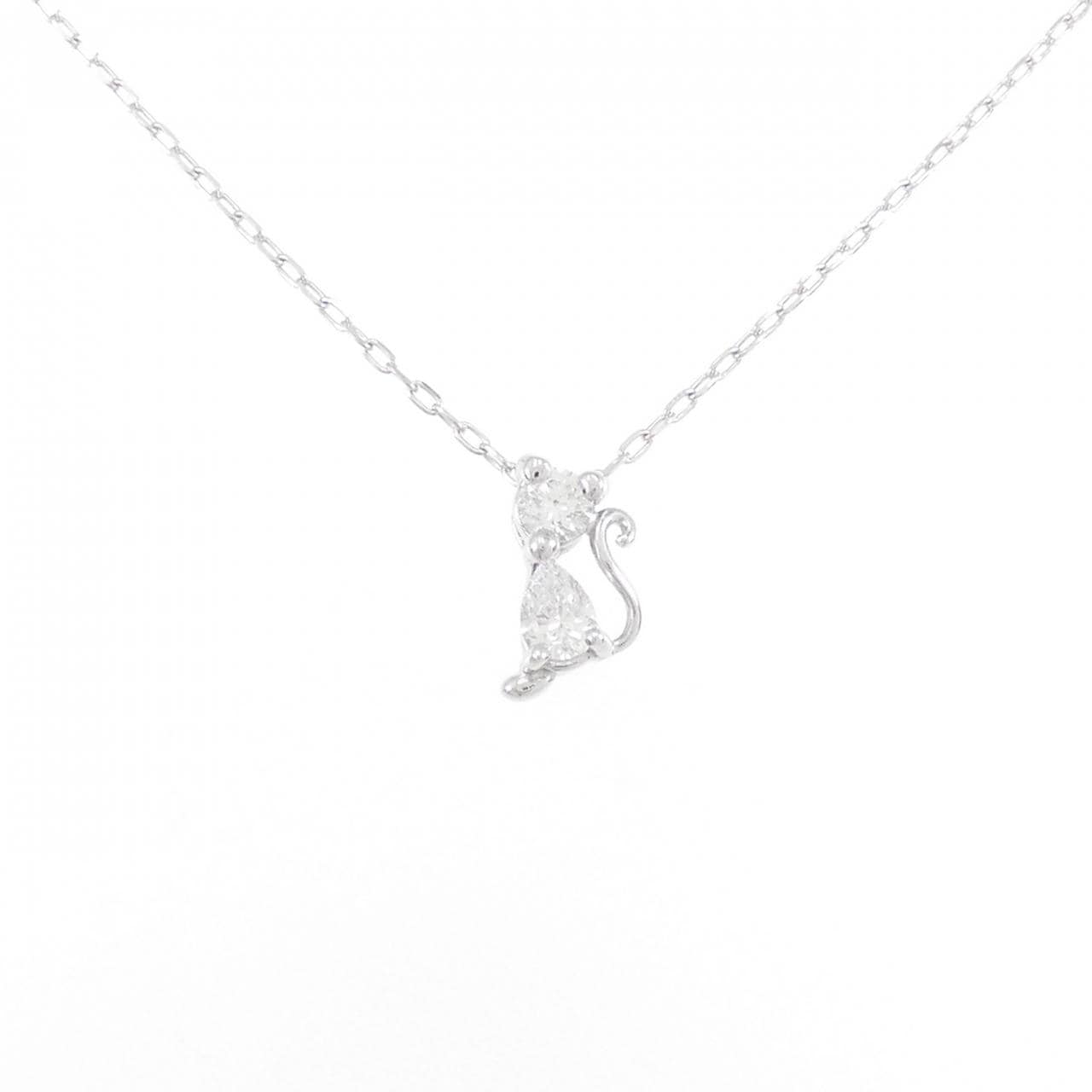 K18WG ダイヤモンド ネックレス 0.31CT