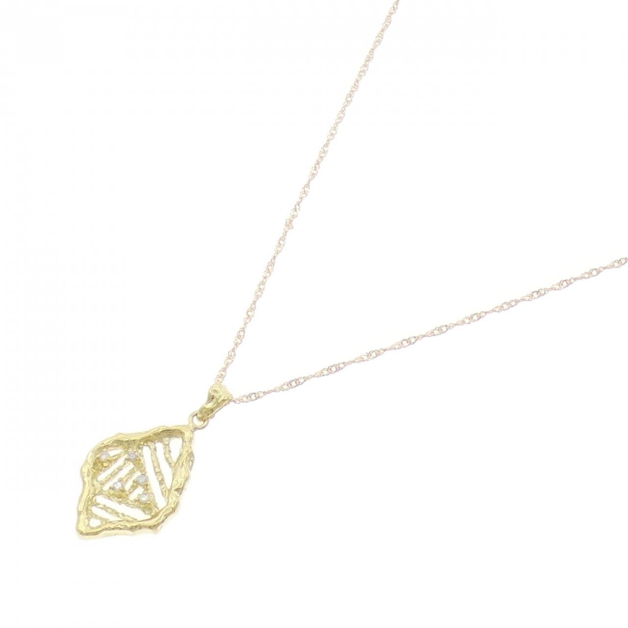 K18YG ダイヤモンド ネックレス 0.06CT