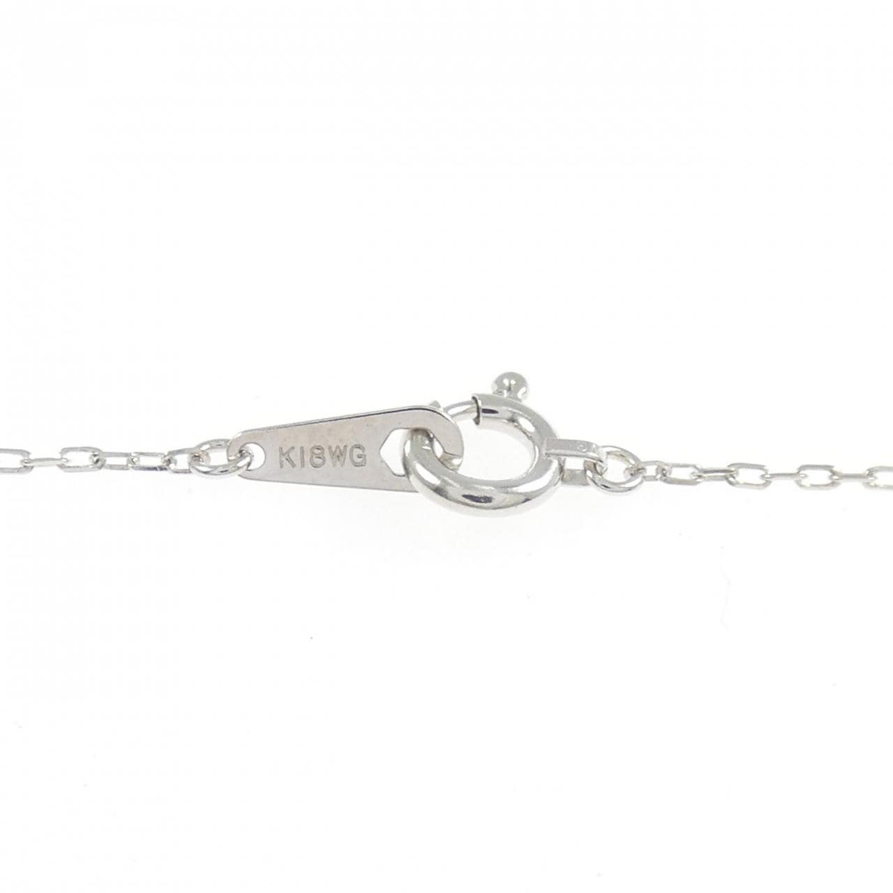 K18WG ダイヤモンド ネックレス 0.02CT