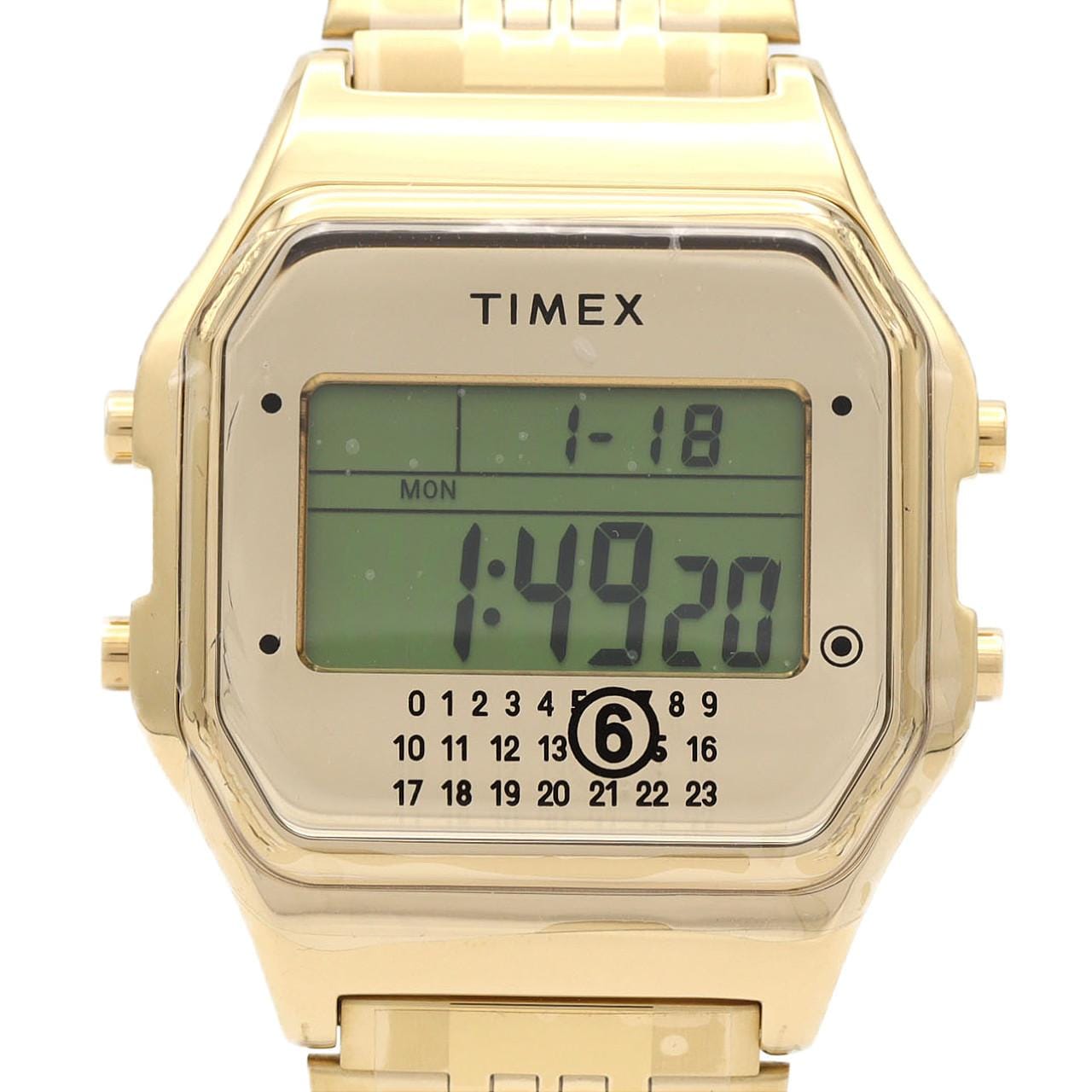 タイメックス T80 エムエム6メゾンマルジェラxTIMEX ゴールド S33YW0002/M10062/GOLD SS クォーツ