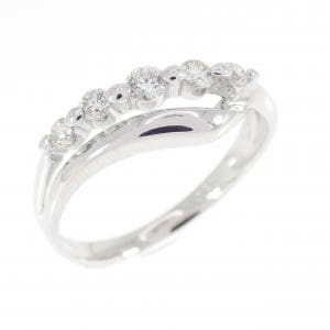 K18WG ダイヤモンド リング 0.20CT