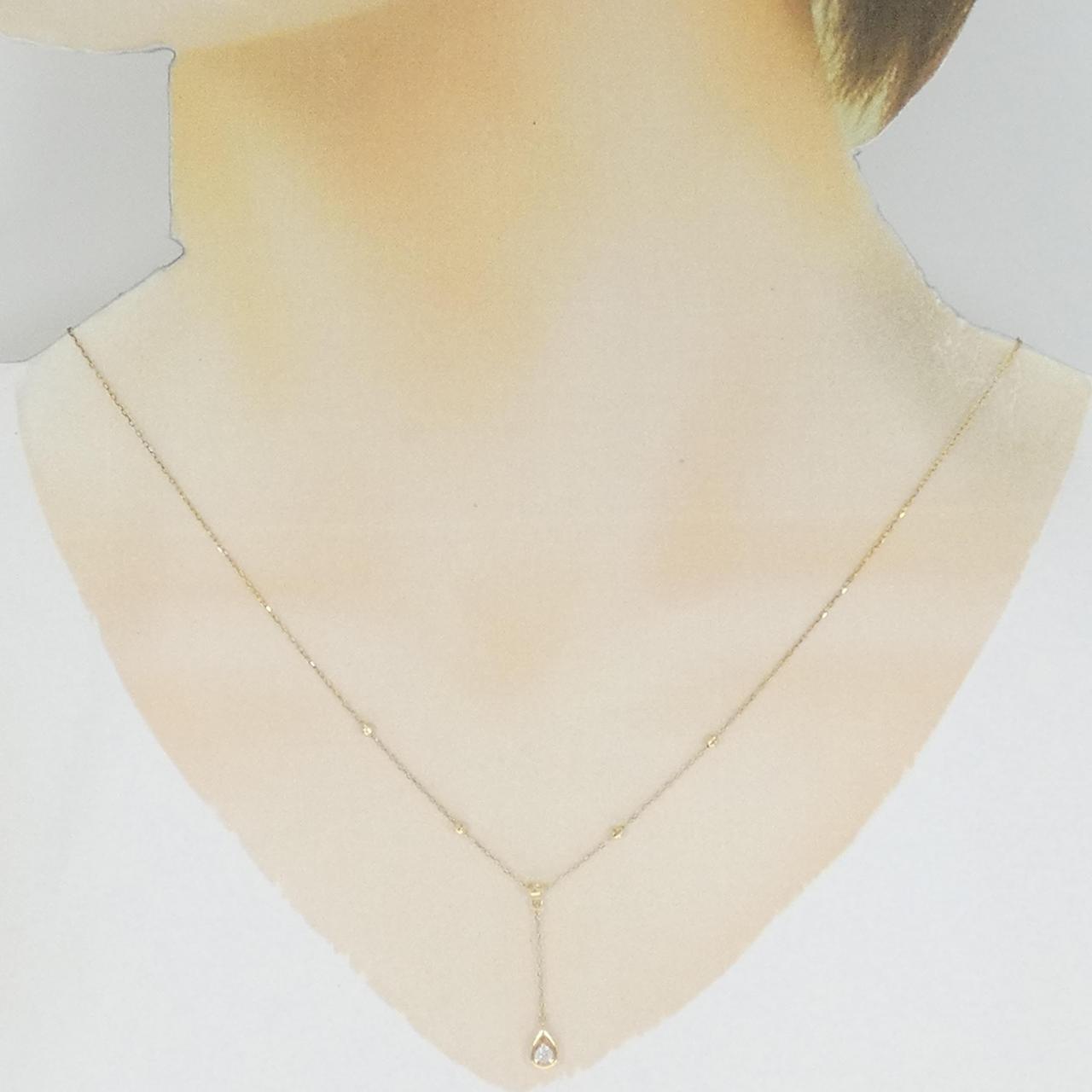 K18YG ダイヤモンド ネックレス 0.07CT