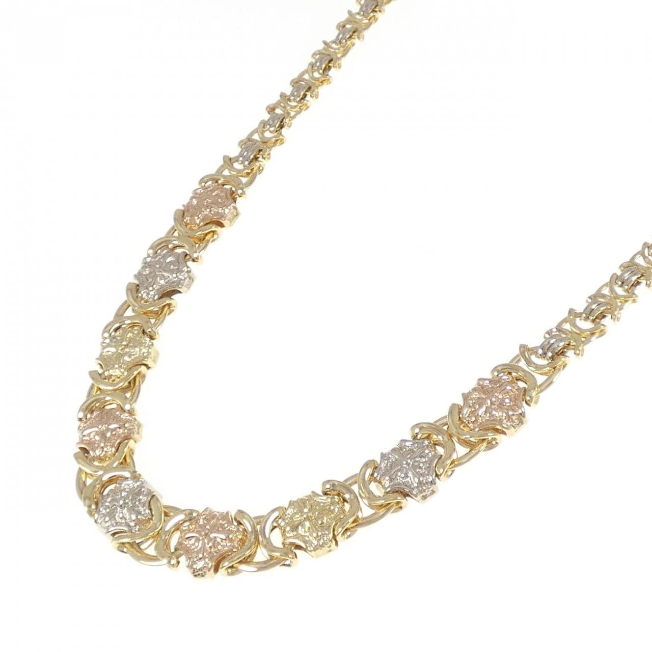 750 Three-color necklace
