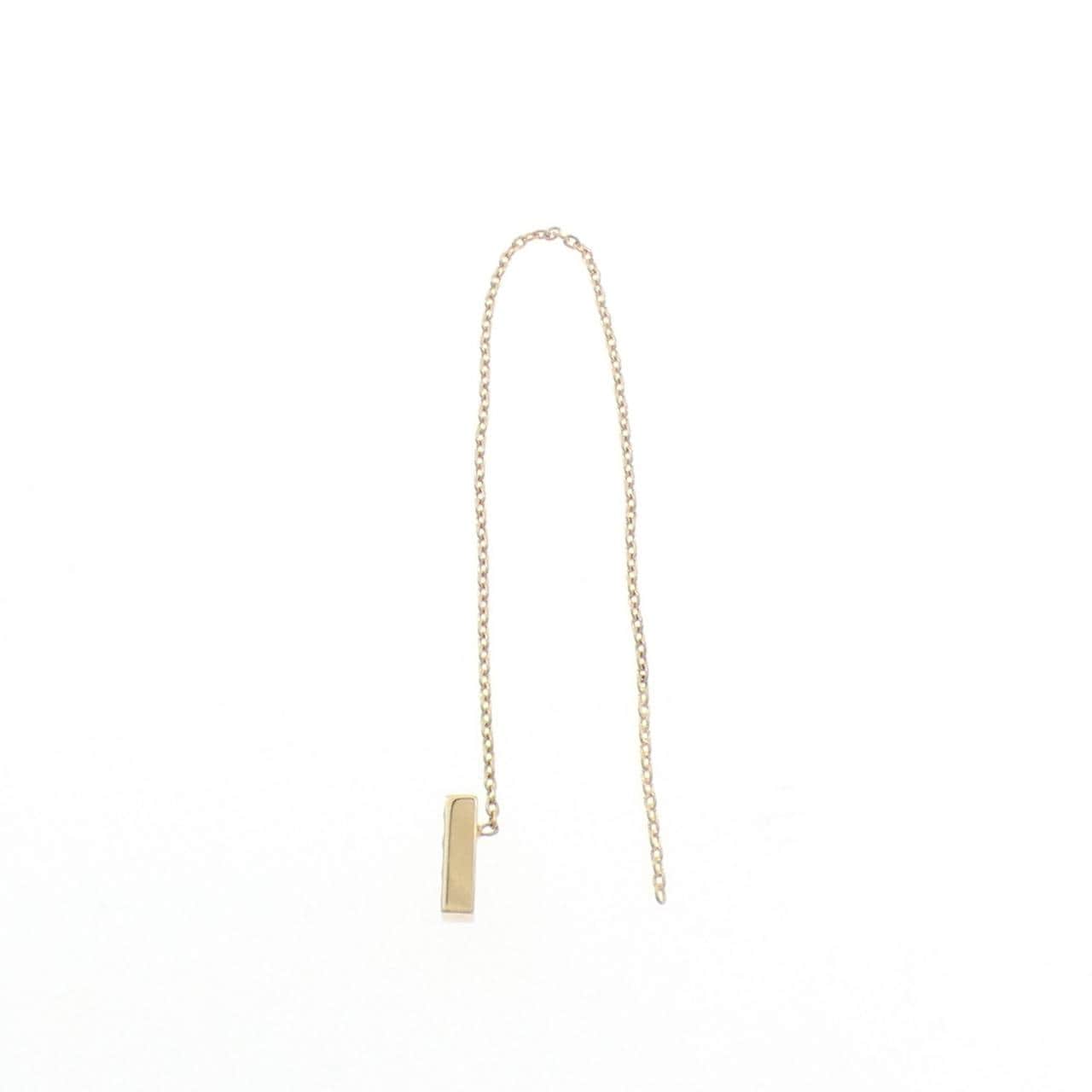 K18YG ダイヤモンド ピアス 片耳