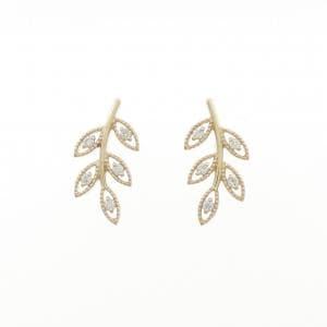 K10YG ダイヤモンド ピアス