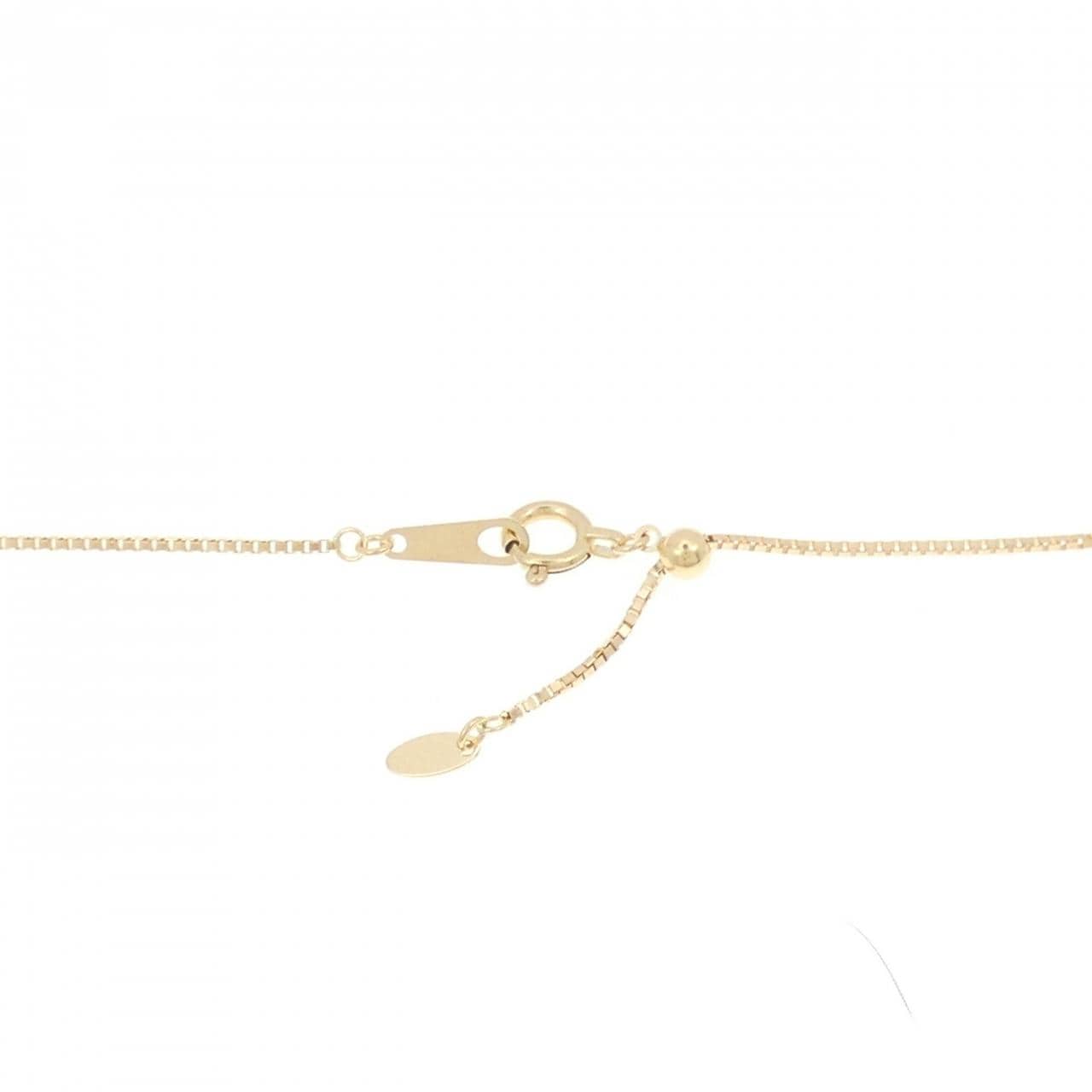 K18YG/PT900/K18PG ダイヤモンド ネックレス 0.41CT
