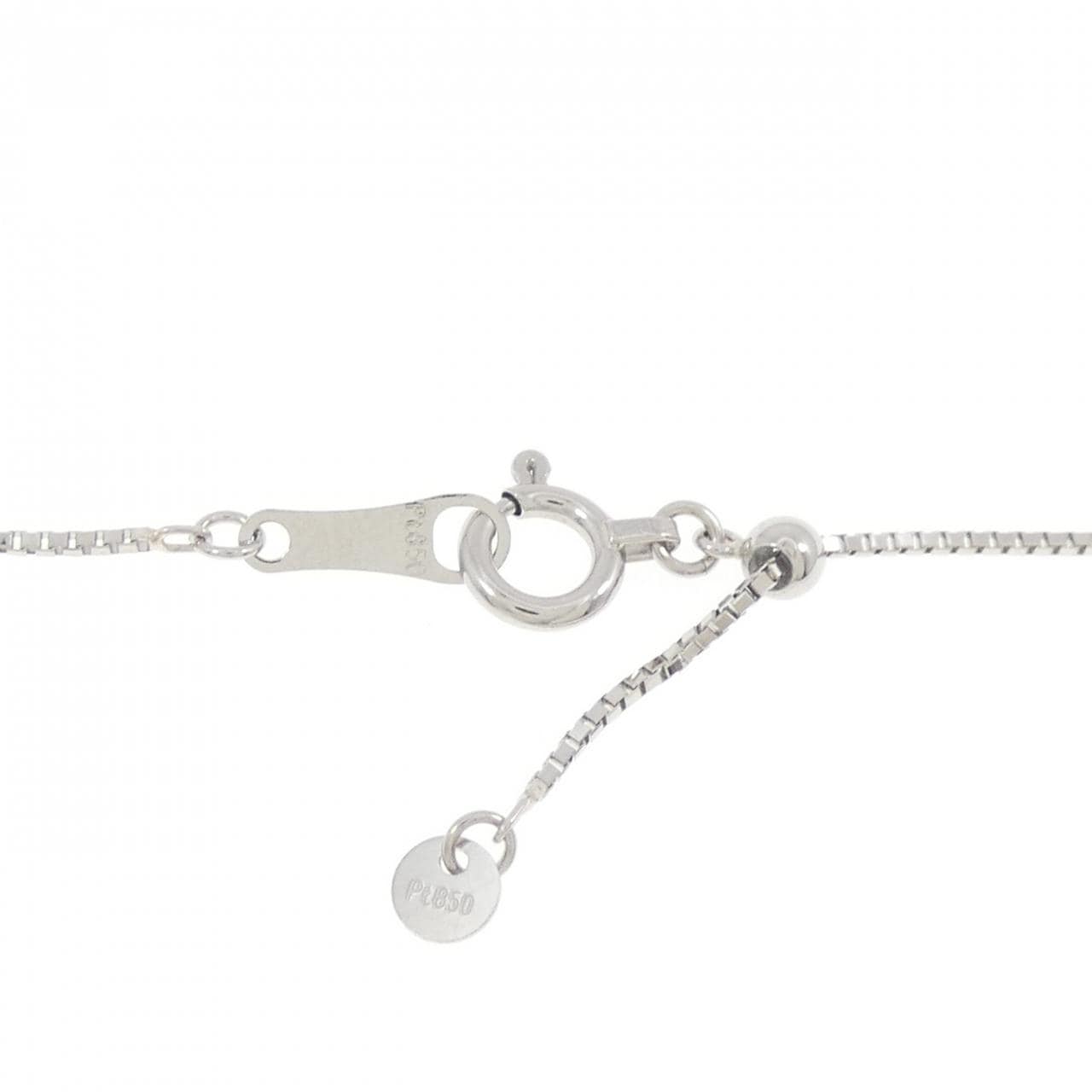 PT900/K18YG/PT850 ダイヤモンド ネックレス 0.181CT
