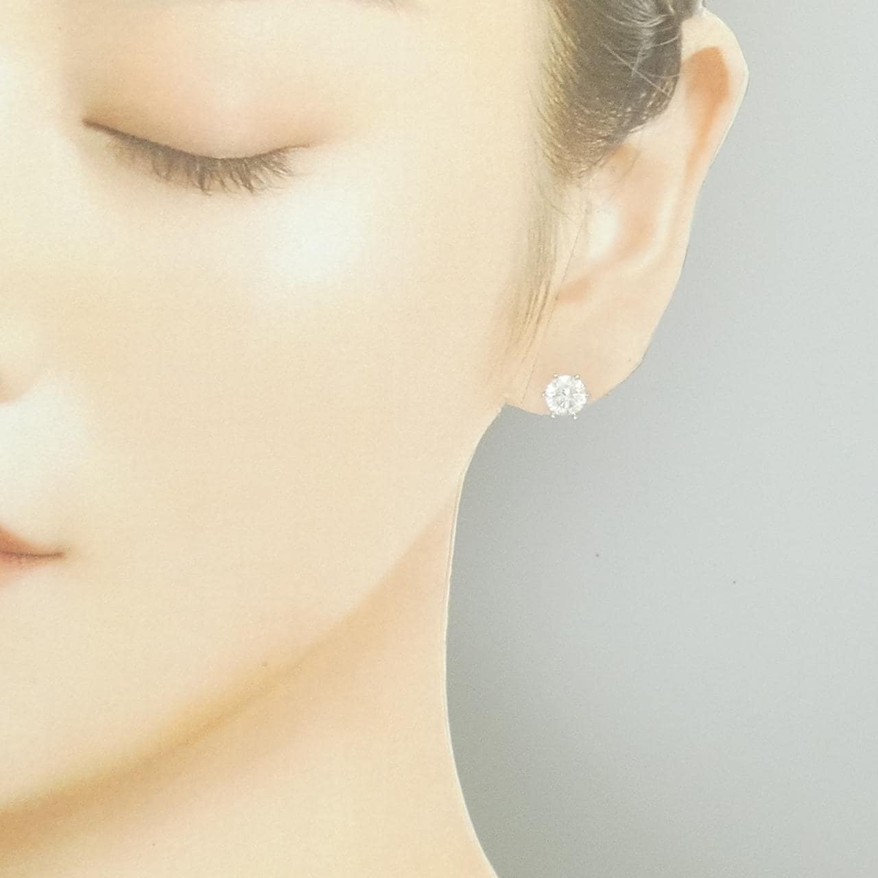 【リメイク】PT900/ST ダイヤモンド ピアス 1.013CT 1.038CT E-G SI2 Good