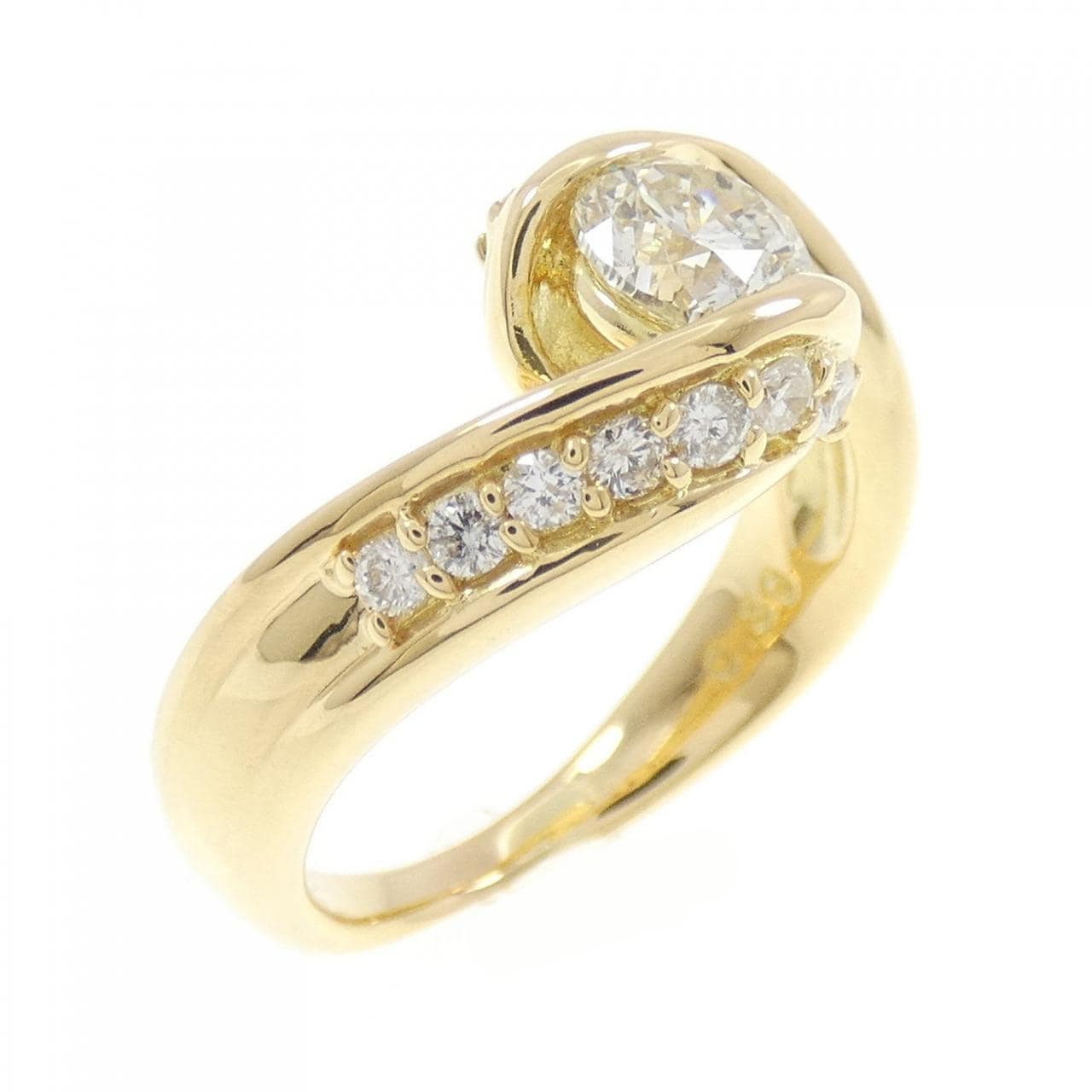 K18YG ダイヤモンド リング 0.70CT