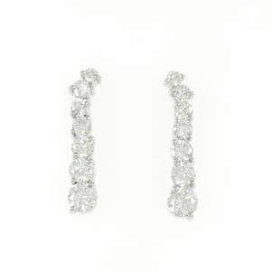PT900 ダイヤモンド ピアス 2.013CT