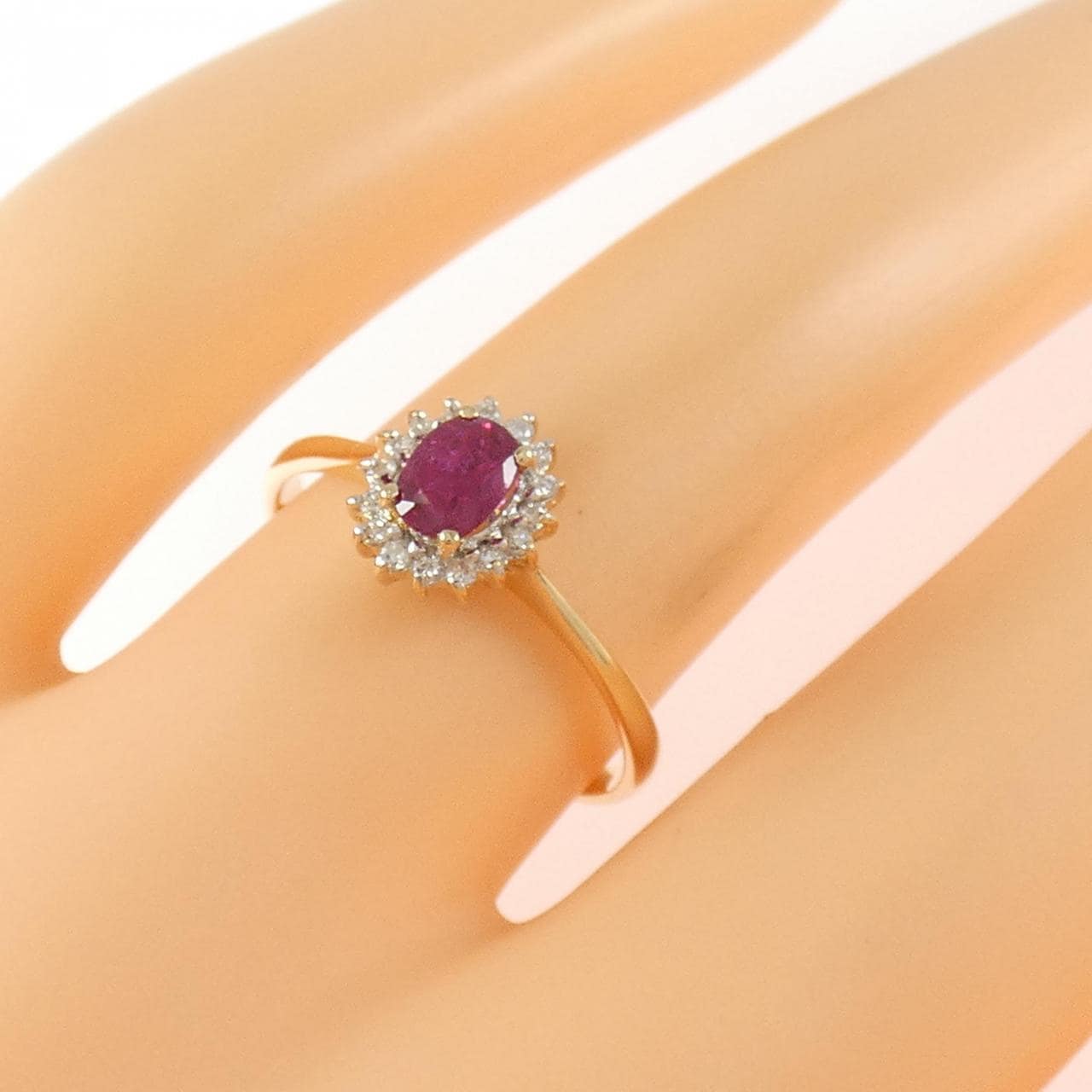 585YG/585WG ルビー リング