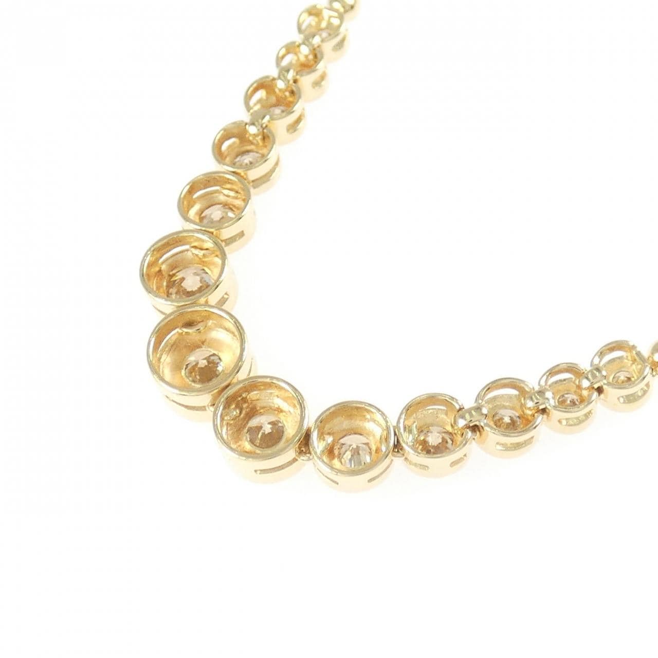 K18YG ダイヤモンド ネックレス 1.11CT
