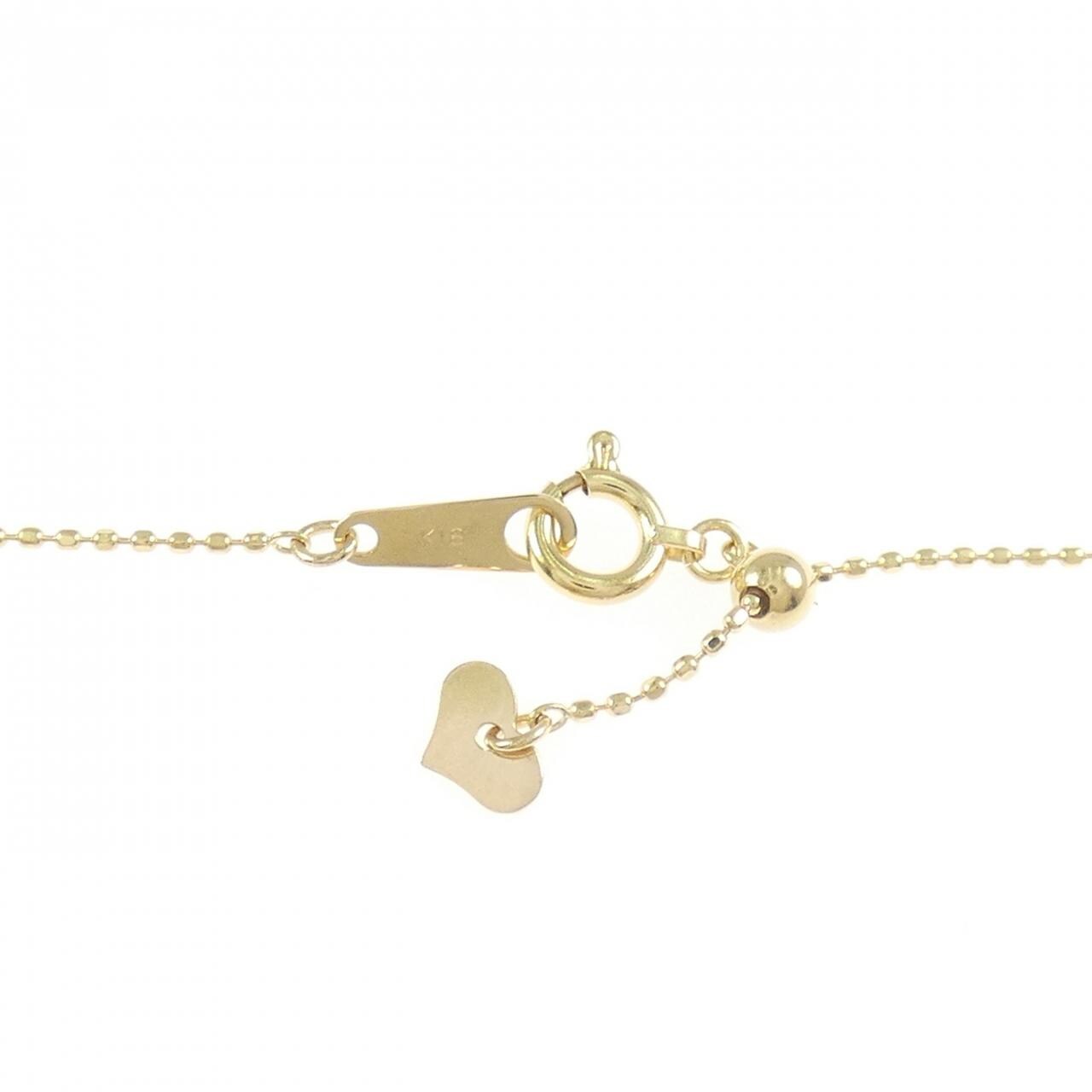 K18YG スリーストーン ダイヤモンド ネックレス 1.50CT