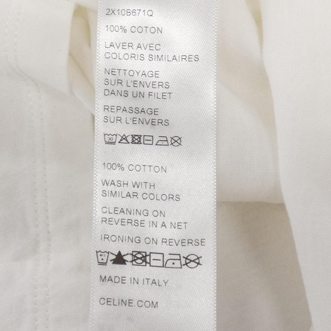 セリーヌ CELINE CELINEルーズTシャツ 2X10B671Q Tシャツ