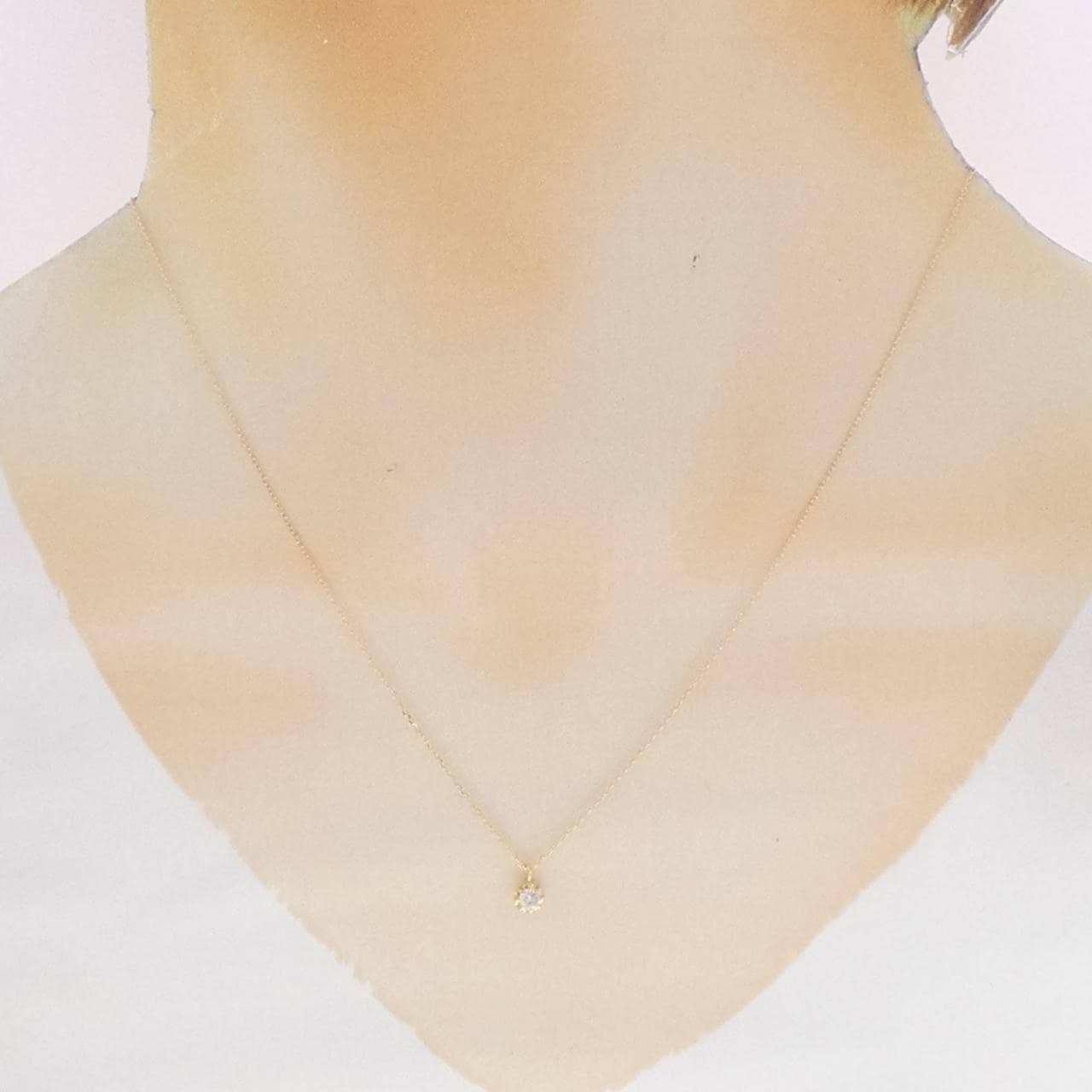 K18YG ダイヤモンド ネックレス 0.10CT