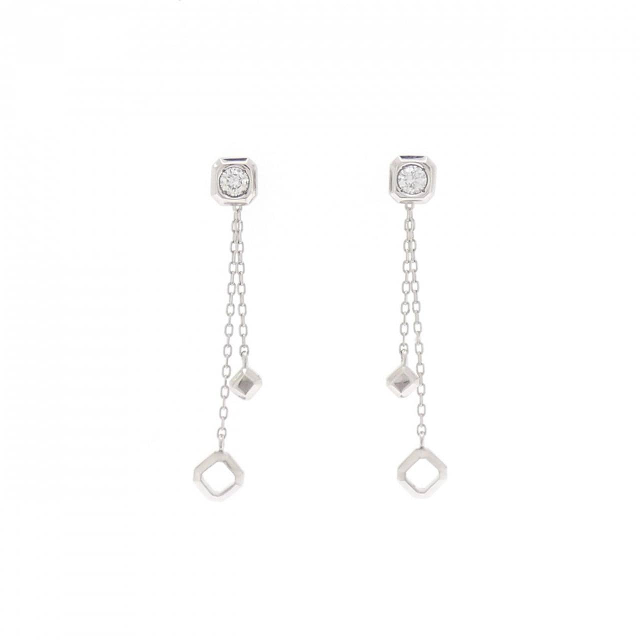 ロイヤル アッシャー ダイヤモンド ピアス 0.10CT