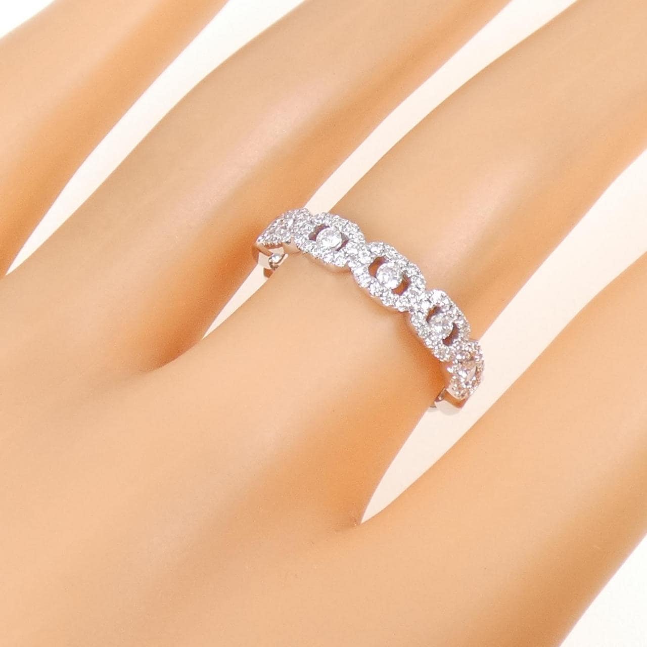K18WG ダイヤモンド リング 0.39CT