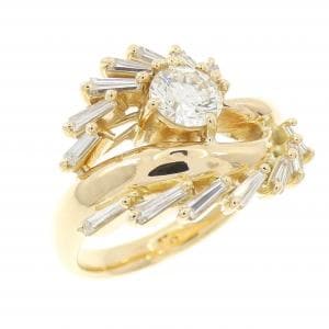 K18YG ダイヤモンド リング 0.55CT