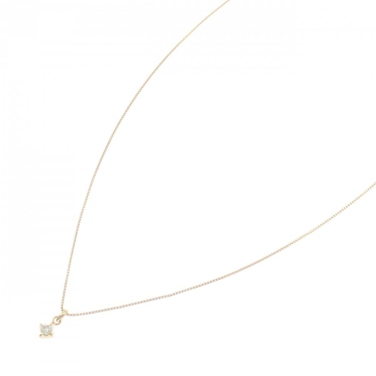 アガット ダイヤモンド ネックレス 0.05CT