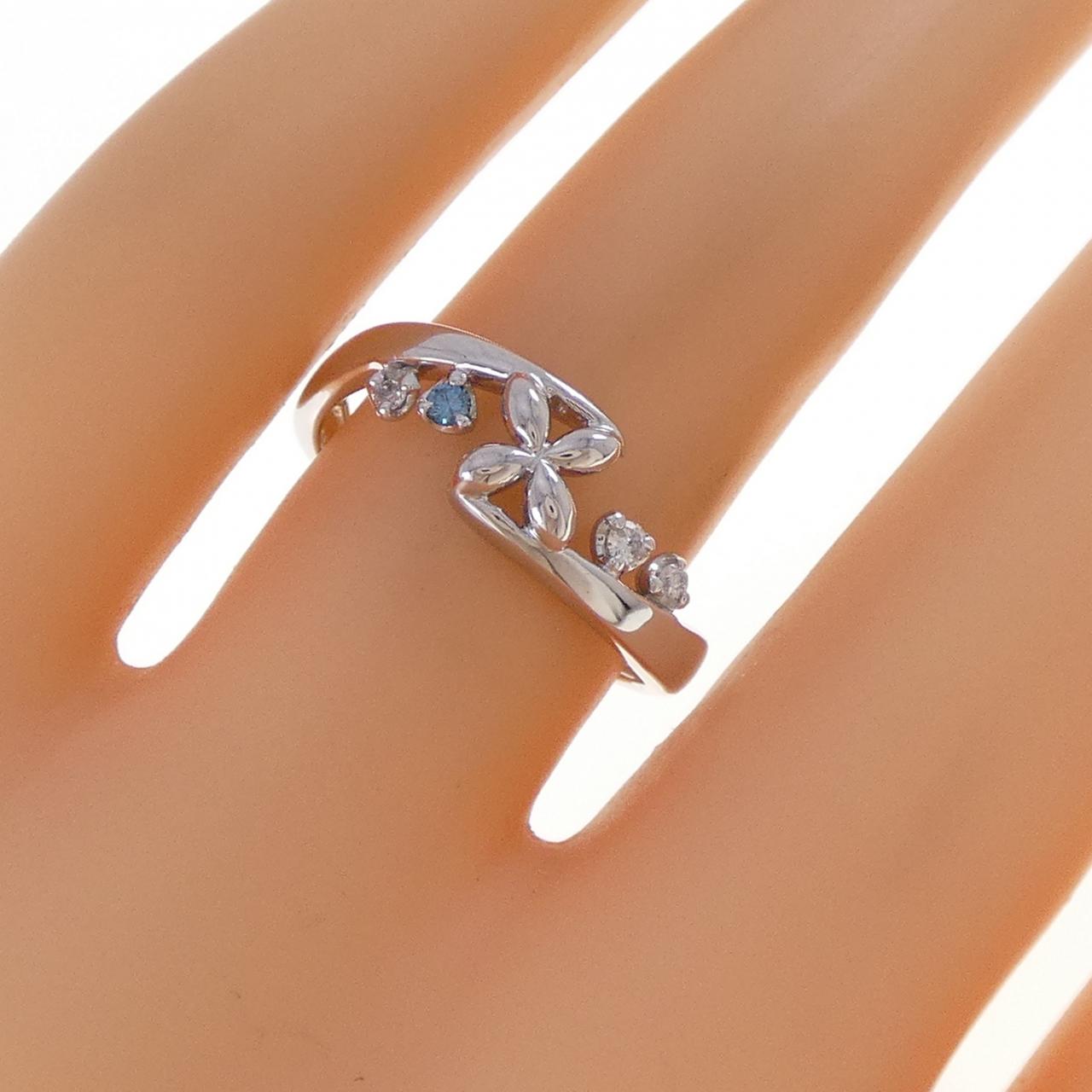 K18WG ダイヤモンド リング 0.07CT