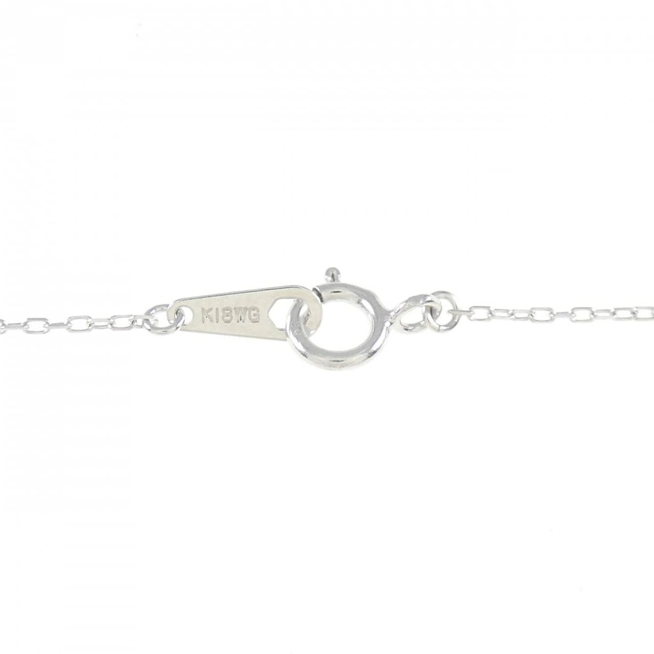 K18WG ダイヤモンド ネックレス 0.15CT