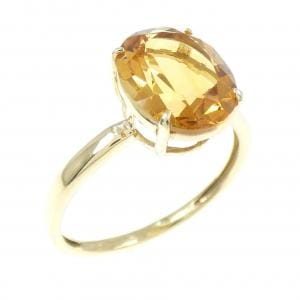 K18YG シトリン リング 2.00CT