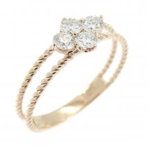 K18PG ダイヤモンド リング 0.30CT