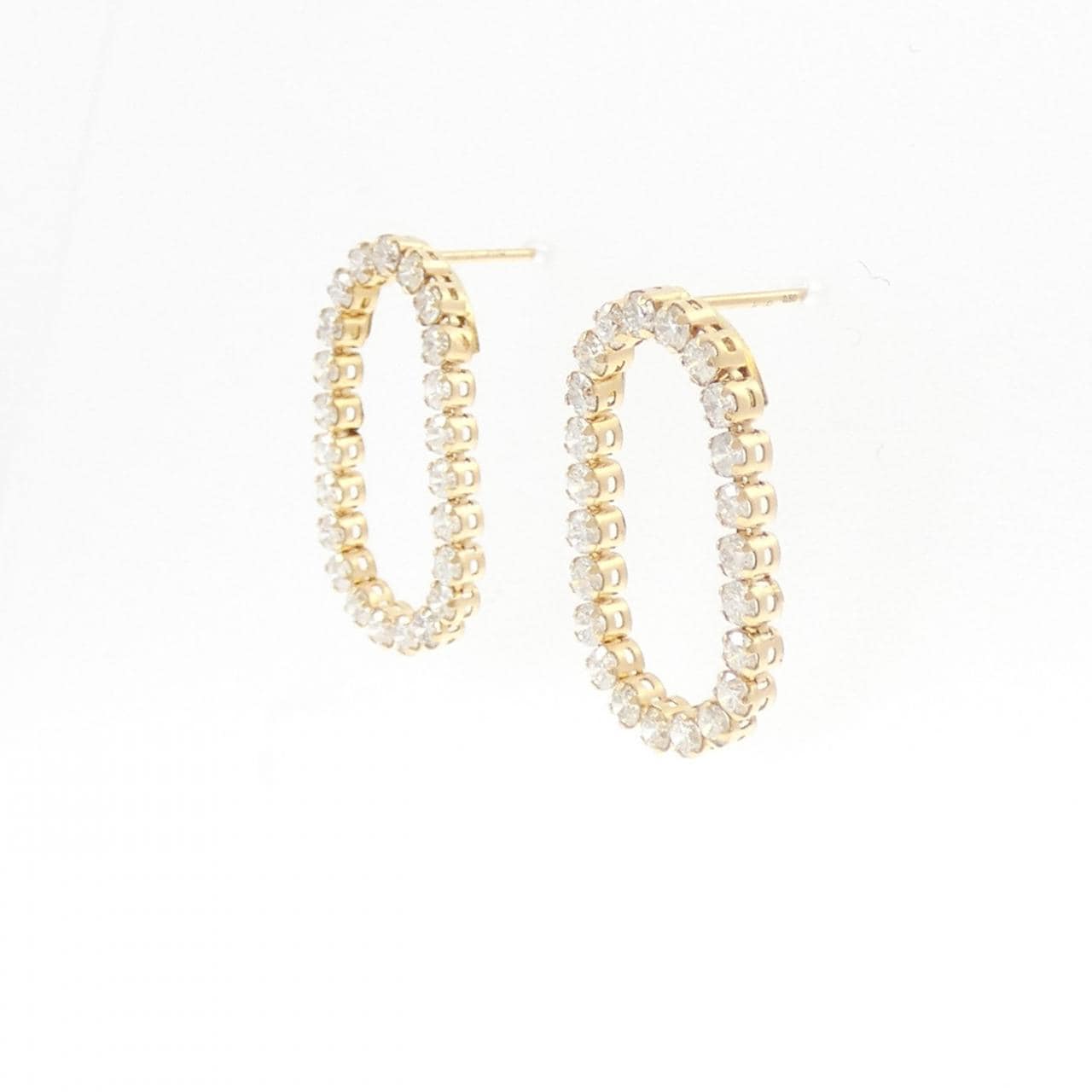 K18YG ダイヤモンド ピアス 1.00CT