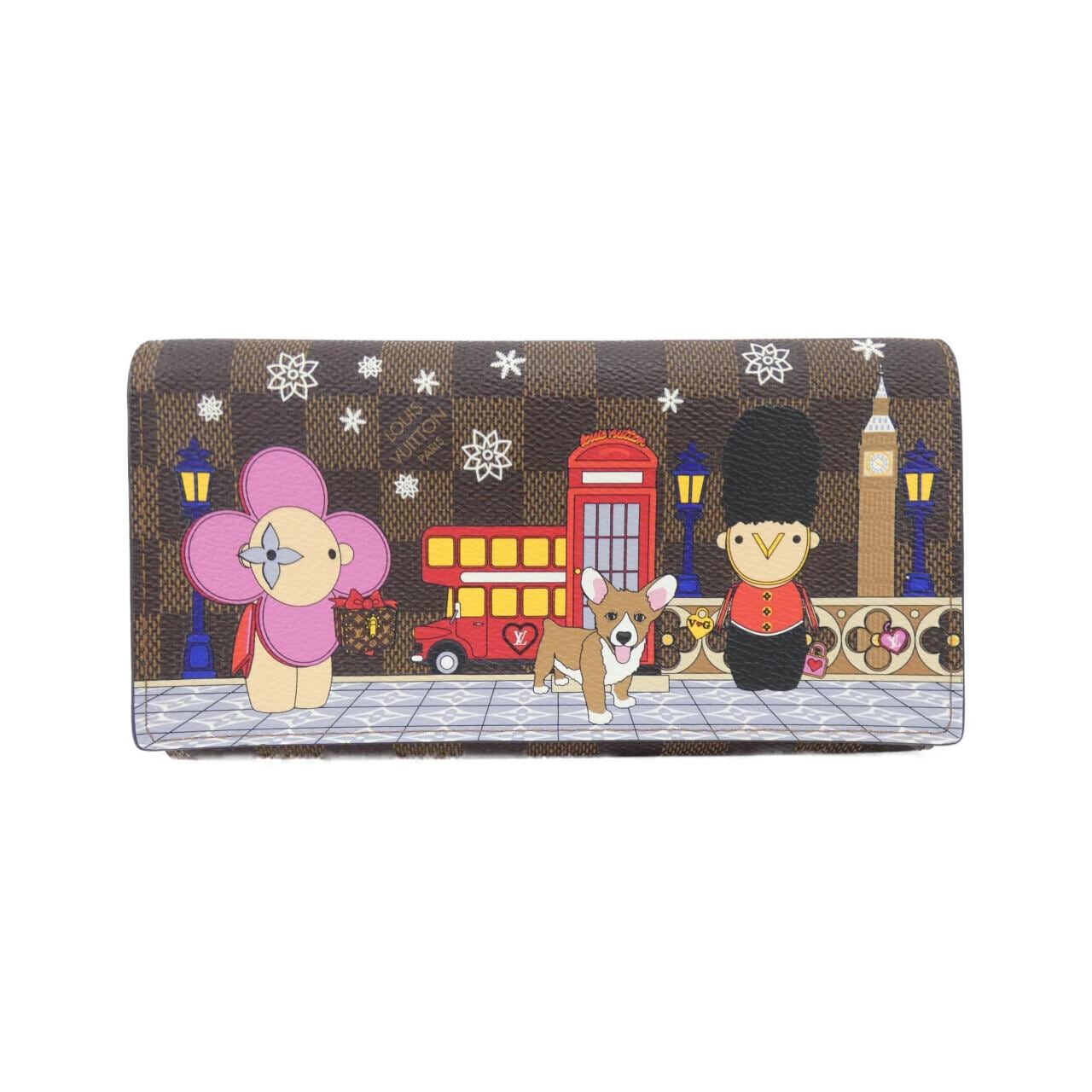 ルイヴィトン ダミエ(ヴィヴィエンヌ ホリデイ) ポルトフォイユ サラ N60491 財布