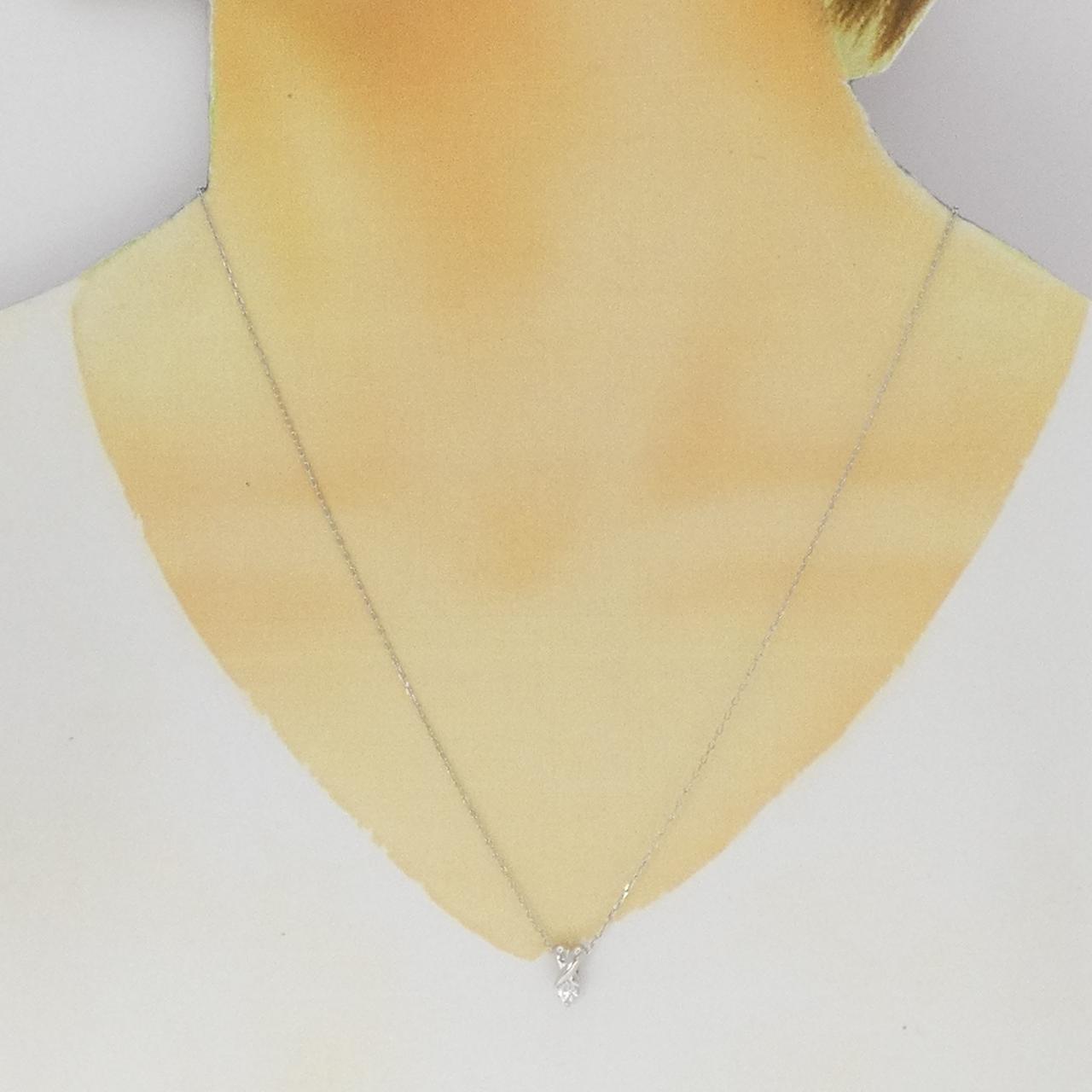 PT900/PT850 ダイヤモンド ネックレス 0.18CT