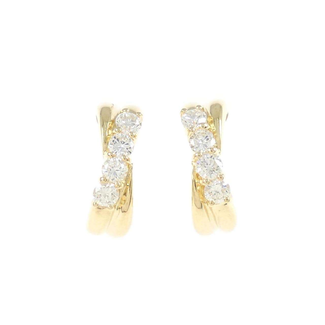 K18YG ダイヤモンド ピアス