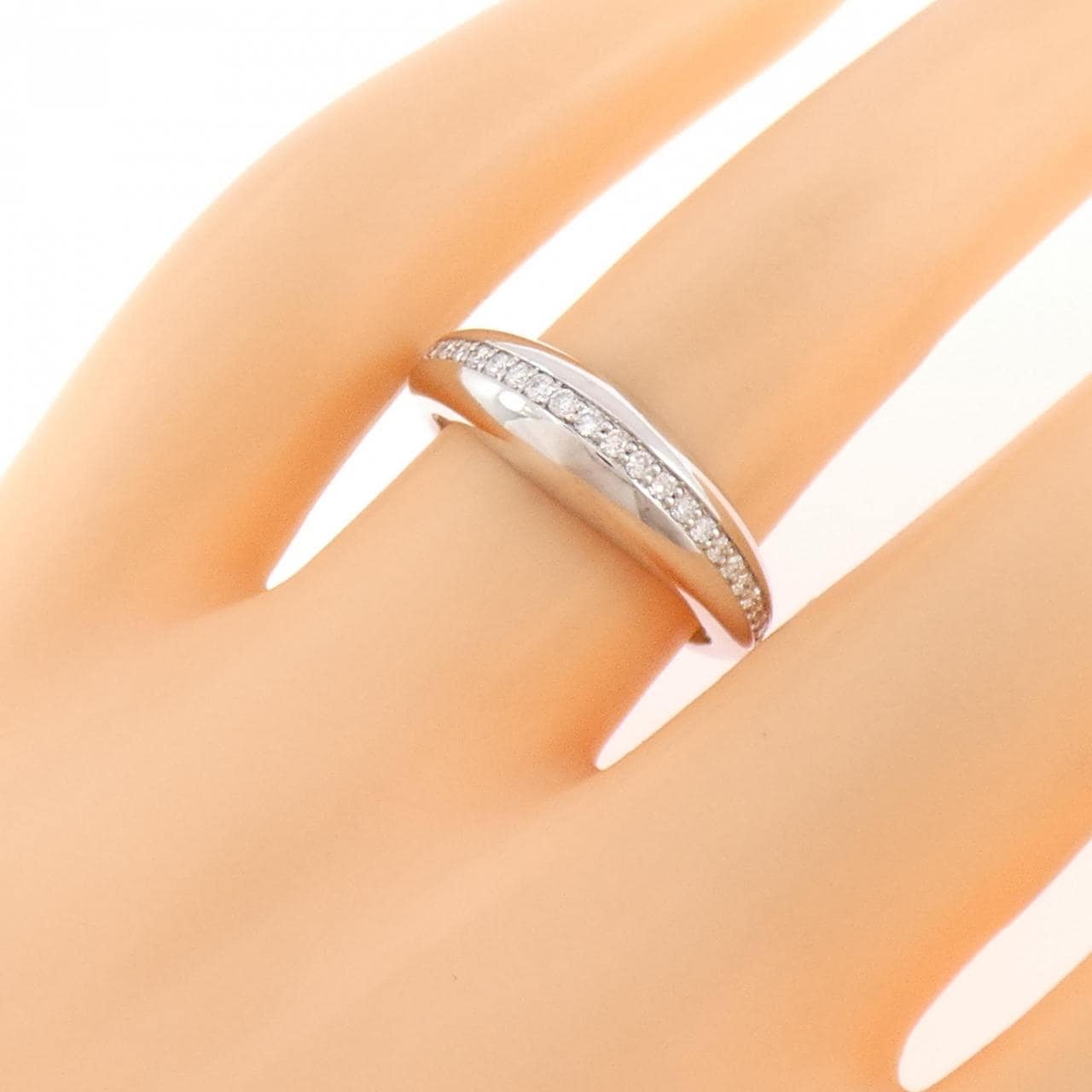 【新品】K18WG ダイヤモンド リング 0.27CT