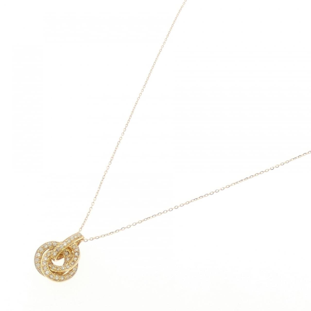 K18YG ダイヤモンド ネックレス 0.35CT