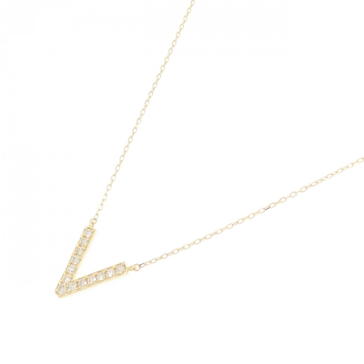 K18YG ダイヤモンド ネックレス 0.32CT