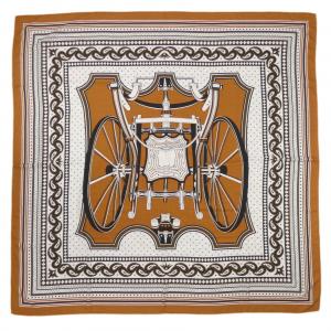 エルメス HERMES LES ROUES DE PHAETON BANDANA H244170S カレジェアン140 ショール
