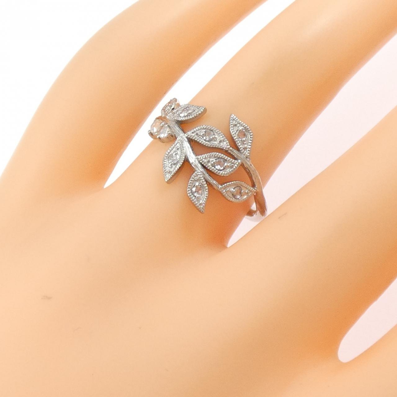 K18WG ダイヤモンド リング 0.10CT