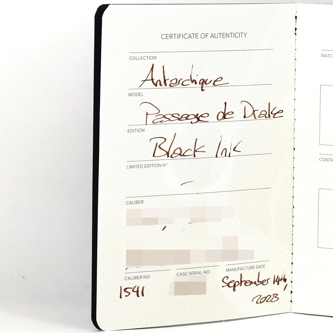 CZAPEK Antarctic Passage de Drake Black Ink SS自动上弦