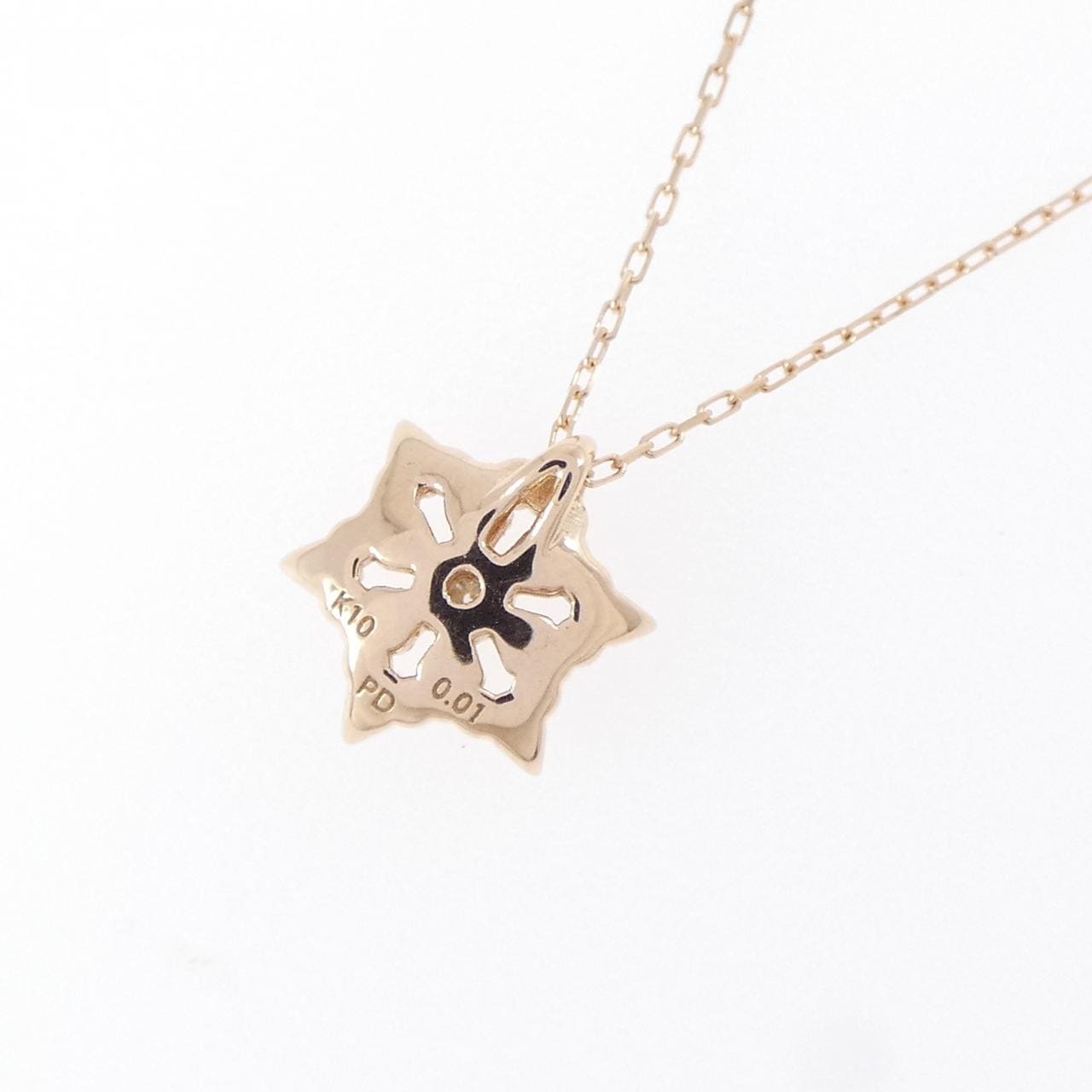K10PG ダイヤモンド ネックレス 0.01CT