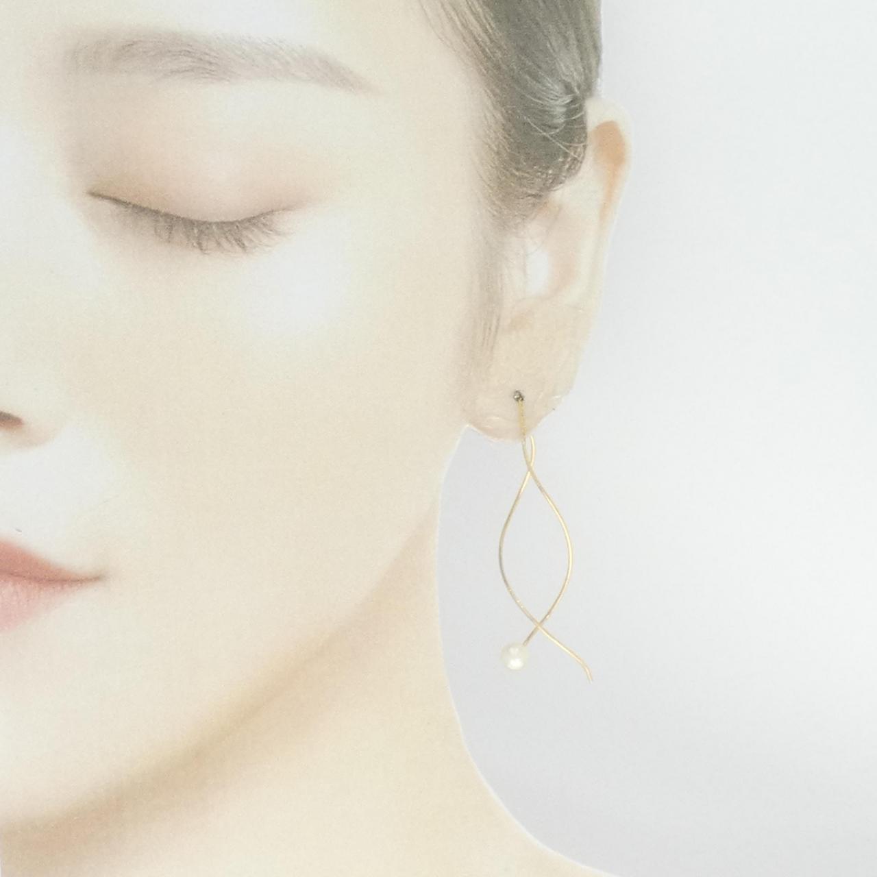 Tasaki Akoya pearl earrings 5.6mm