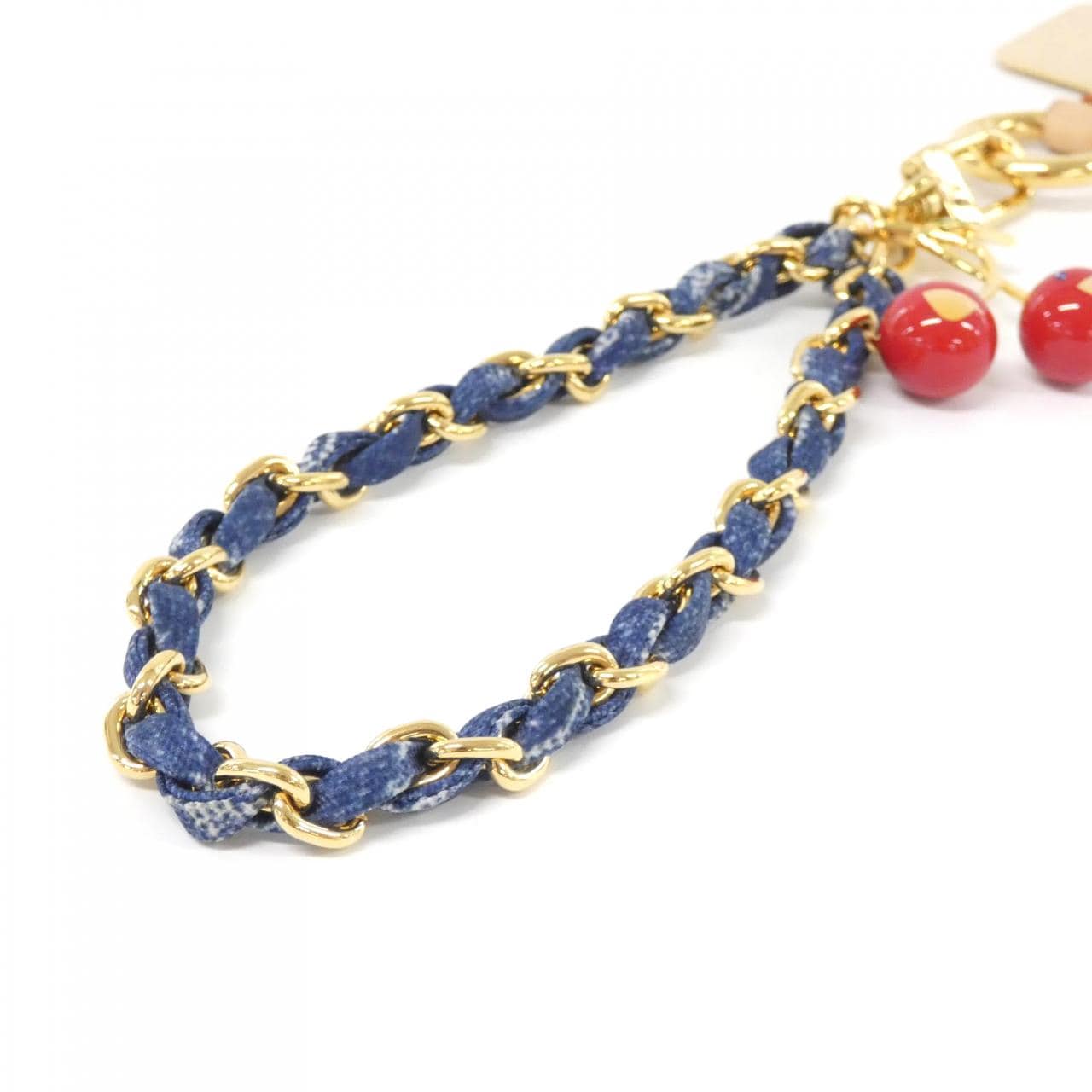 LOUIS VUITTON (LV x TM) 手机小饰物Monogram Denim Cherry M02623 手机小饰物