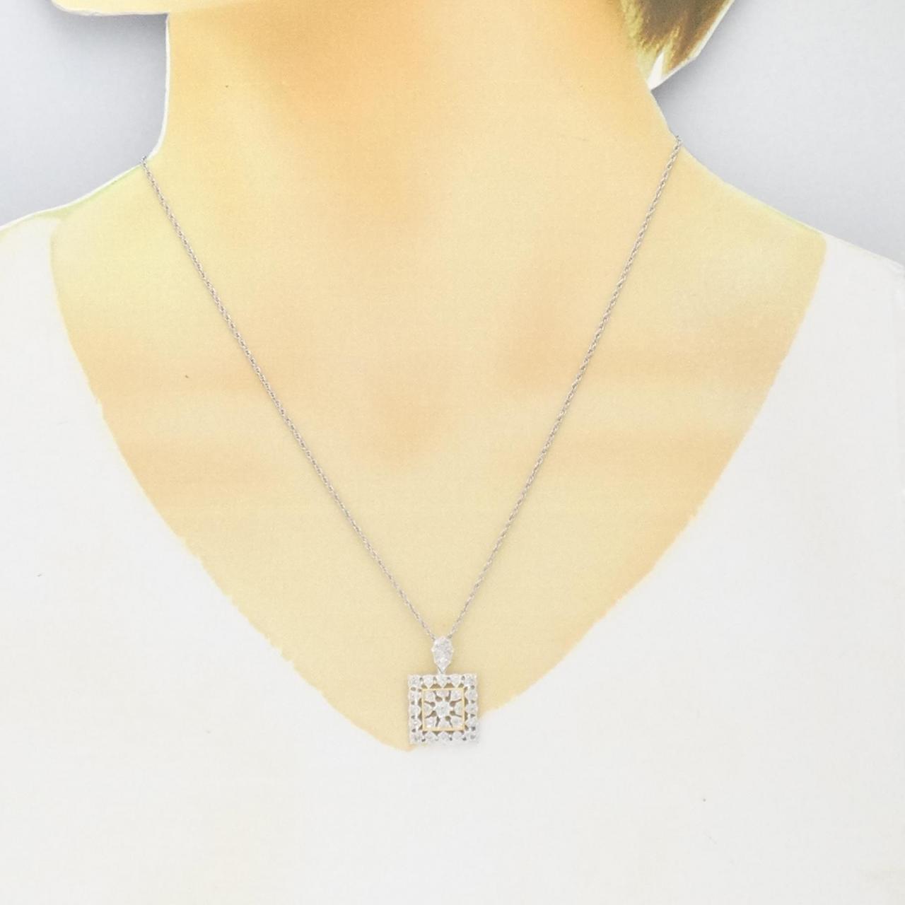 K18WG/K18YG Diamond necklace 0.20CT